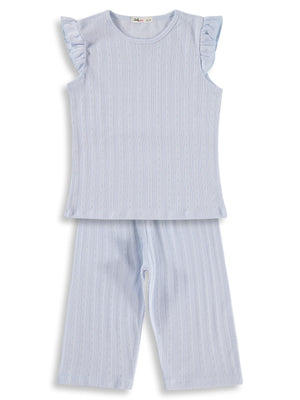 Civil Girls Kaprili 10-13 Yaş Pijama Takımı - Mavi