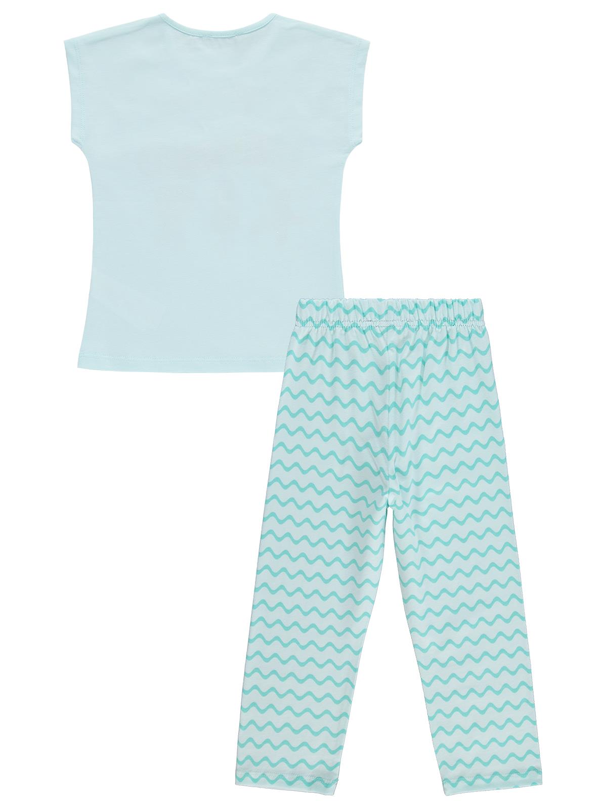 Civil Girls Mermaid Baskılı 6-9 Yaş Pijama Takımı - Yeşil