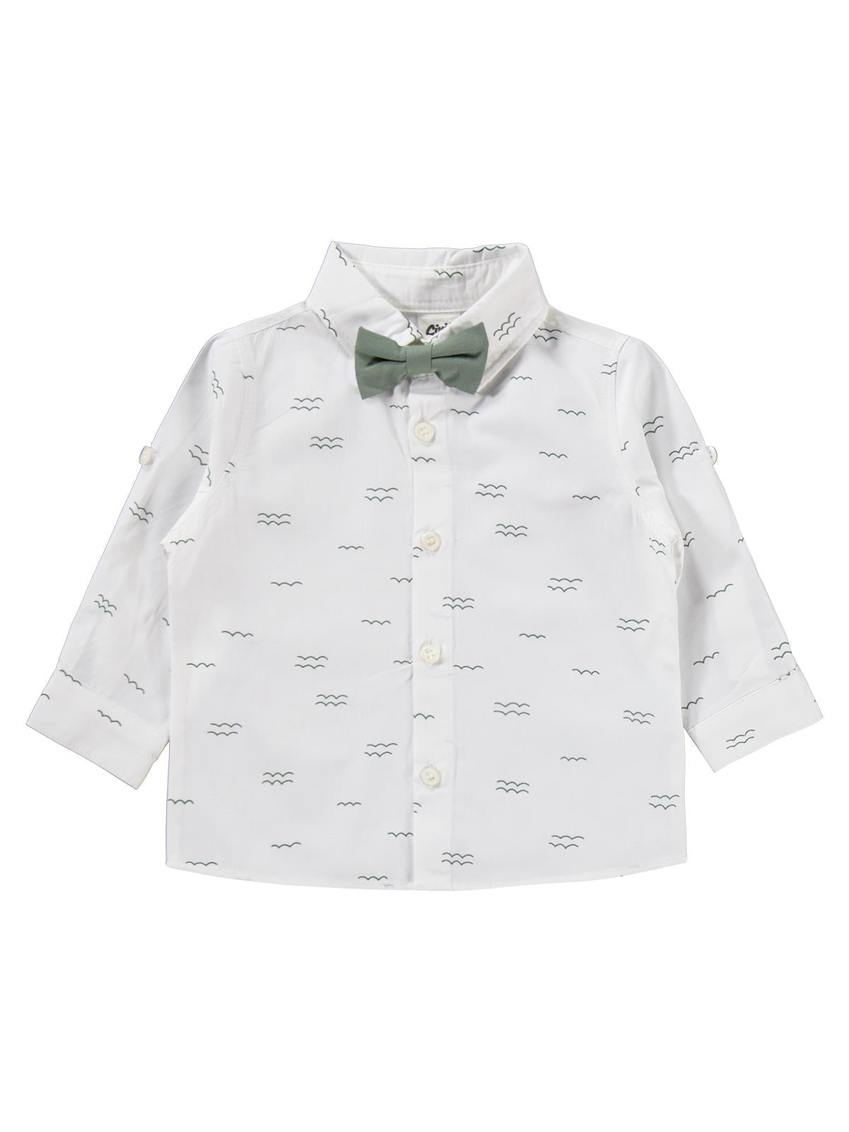 Civil Baby Papyonlu Askılı 6-18 Ay Takım - Haki