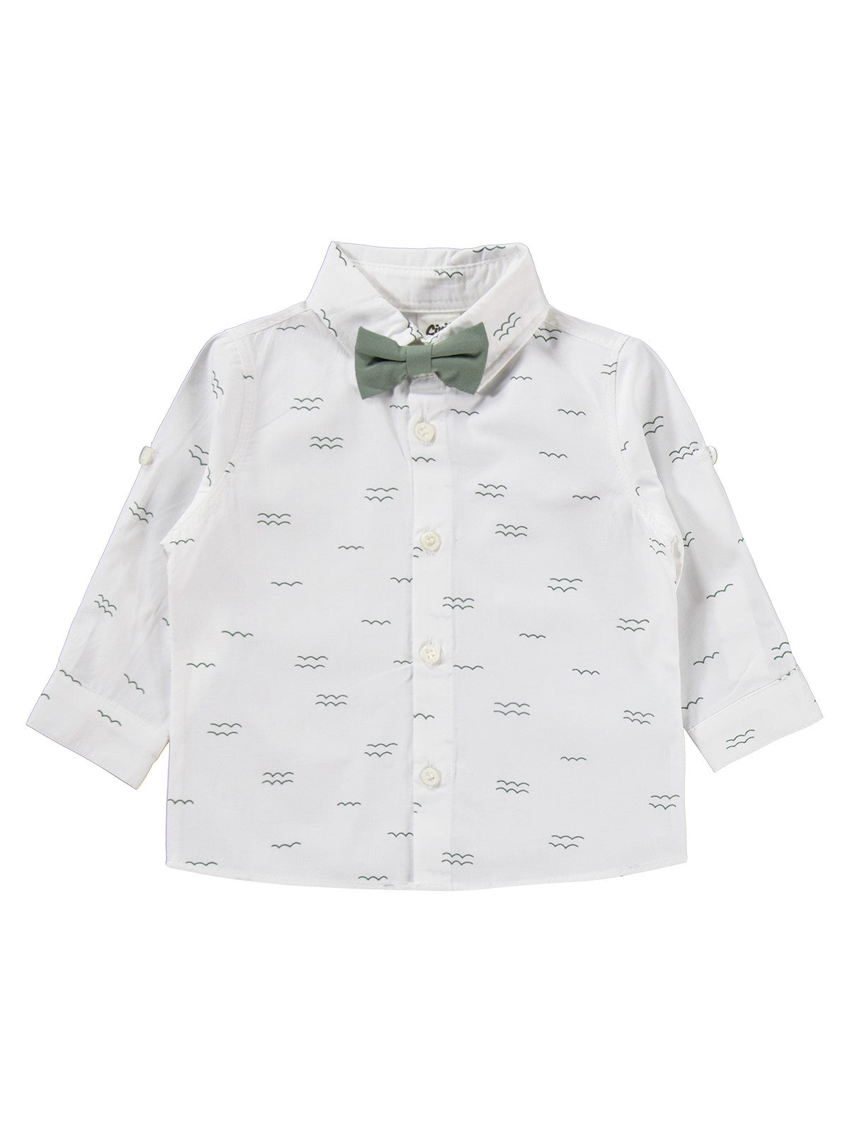 Civil Baby Papyonlu Askılı 6-18 Ay Takım - Haki