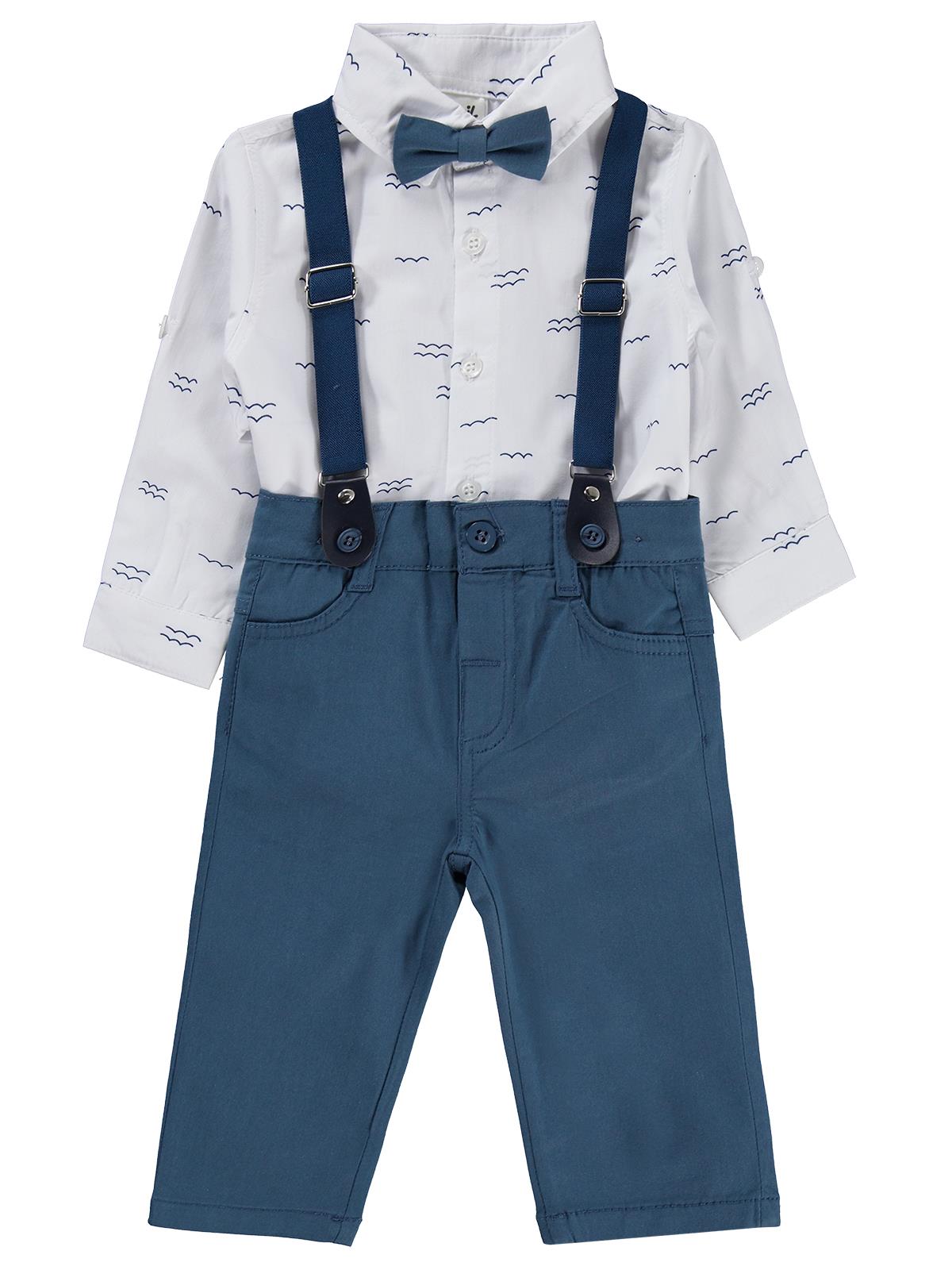 Civil Baby Papyonlu Askılı 6-18 Ay Takım - Yeşil