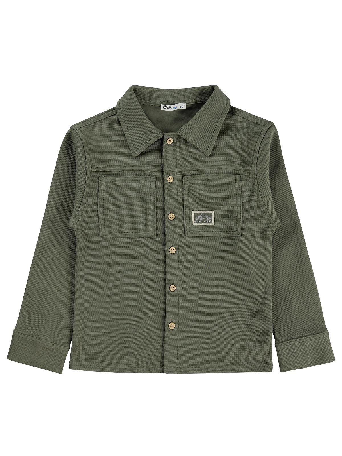 Civil Boys Basic 10-13 Yaş Gömlek - Haki