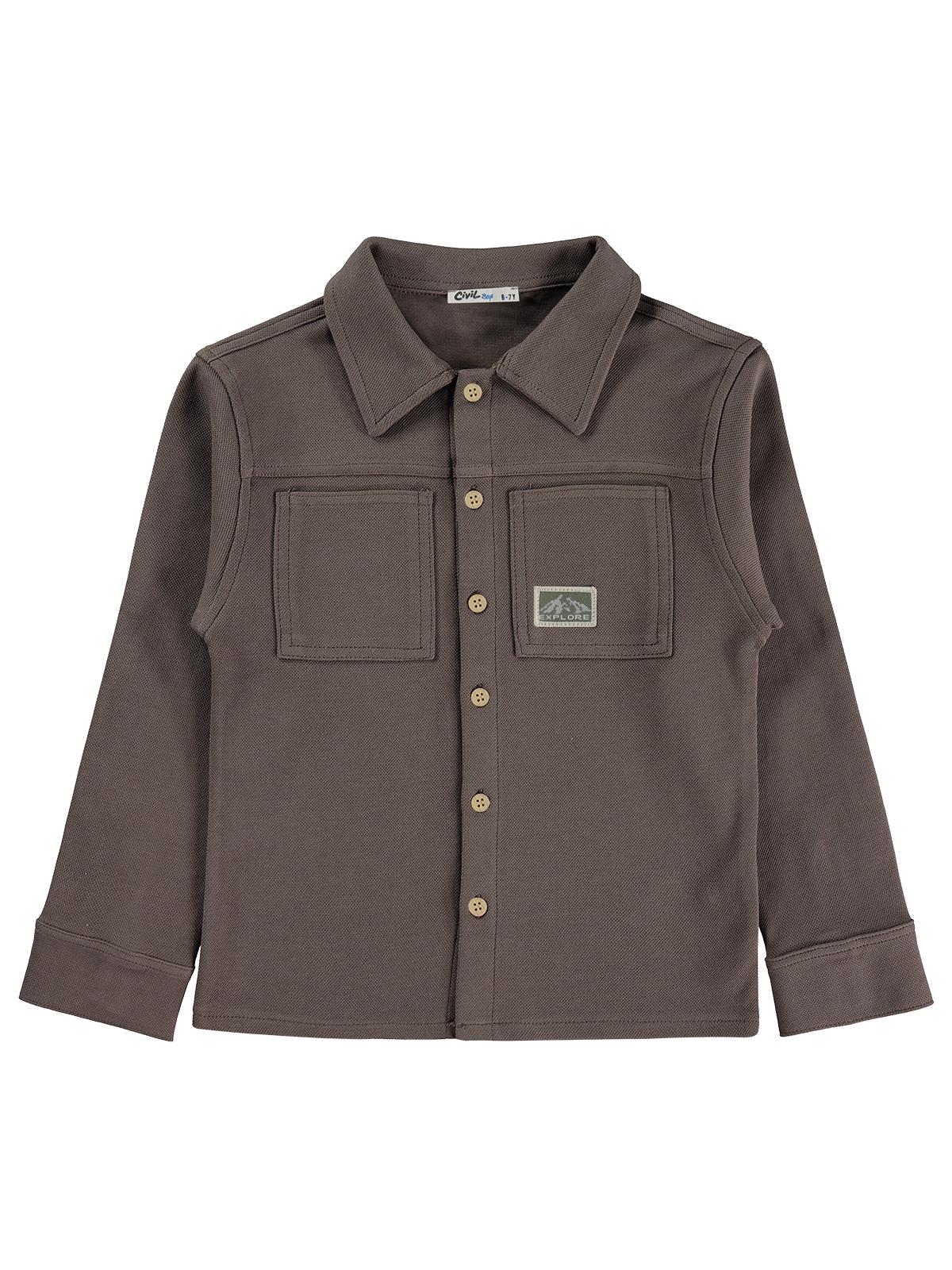 Civil Boys Basic 6-9 Yaş Gömlek - Kahverengi
