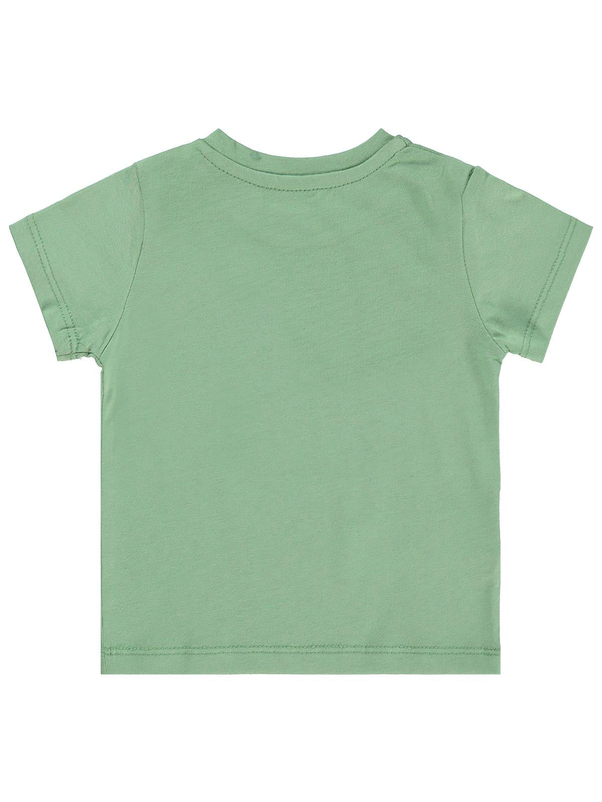 Civil Baby Balık Nakışlı 6-18 Ay Tişört - Haki