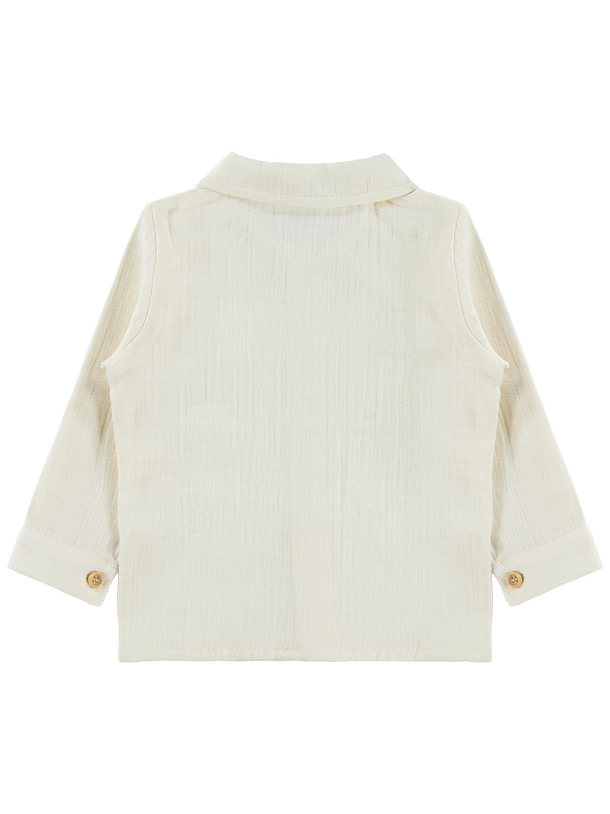 Civil Baby Müslin Uzun Kol 6-18 Ay Gömlek - Bej