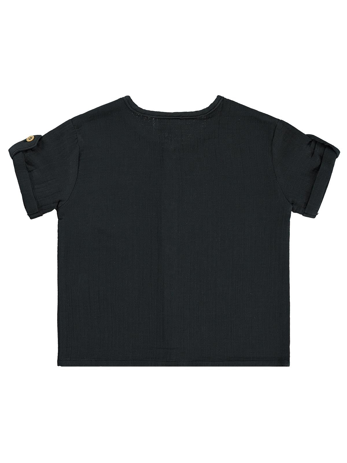 Civil Baby Müslin Kısa Kol 6-18 Ay Gömlek - Gri