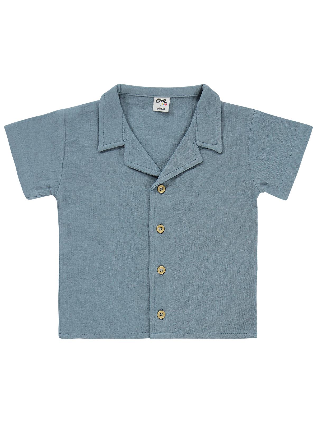 Civil Baby Müslin 6-18 Ay Takım - Mavi
