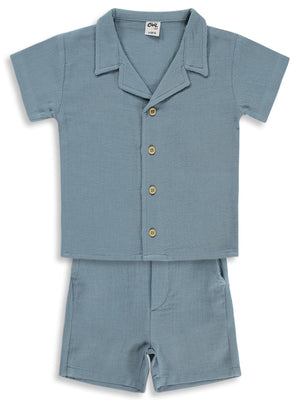 Civil Baby Müslin 6-18 Ay Takım - Mavi