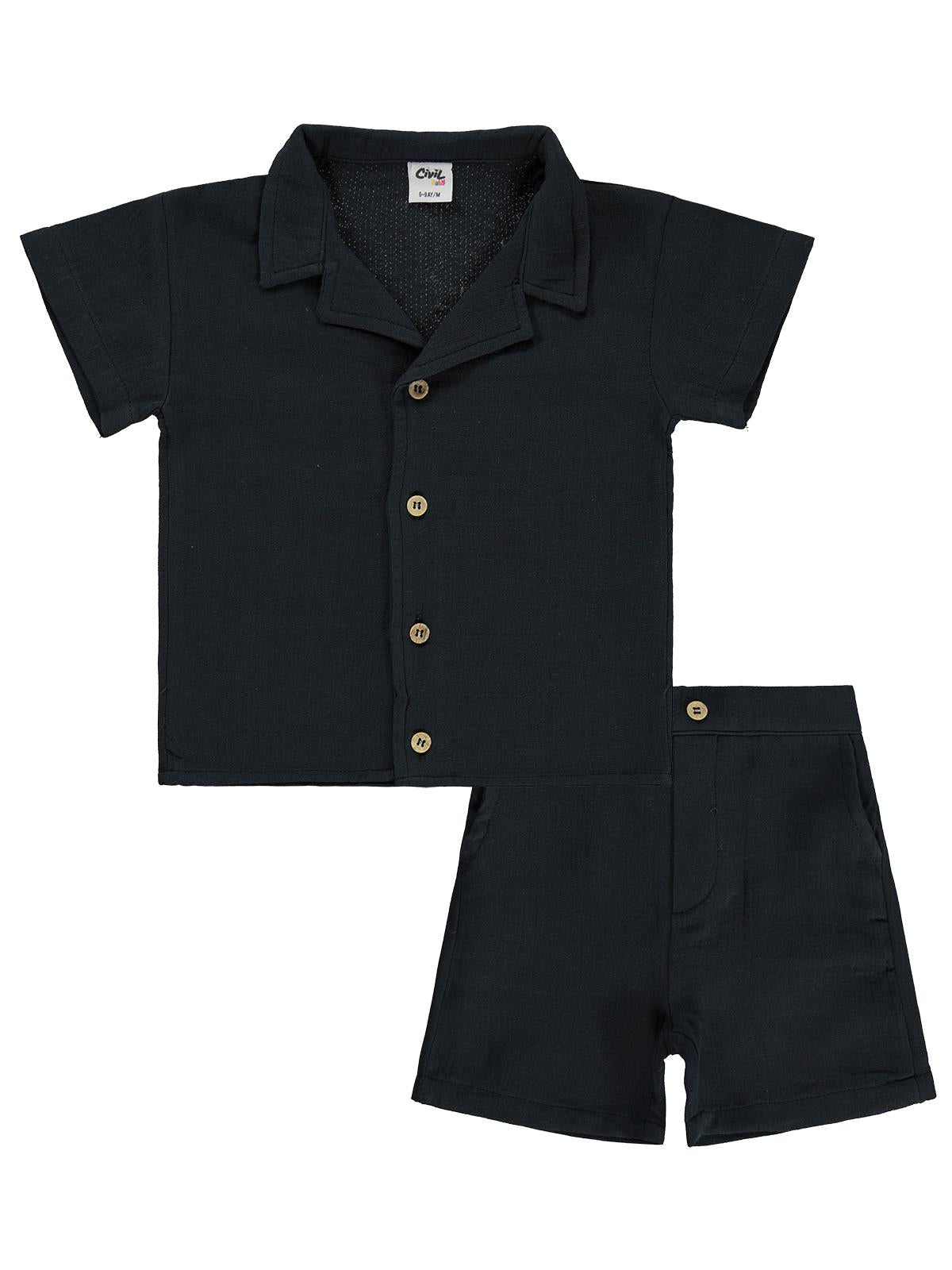 Civil Baby Müslin 6-18 Ay Takım - Gri