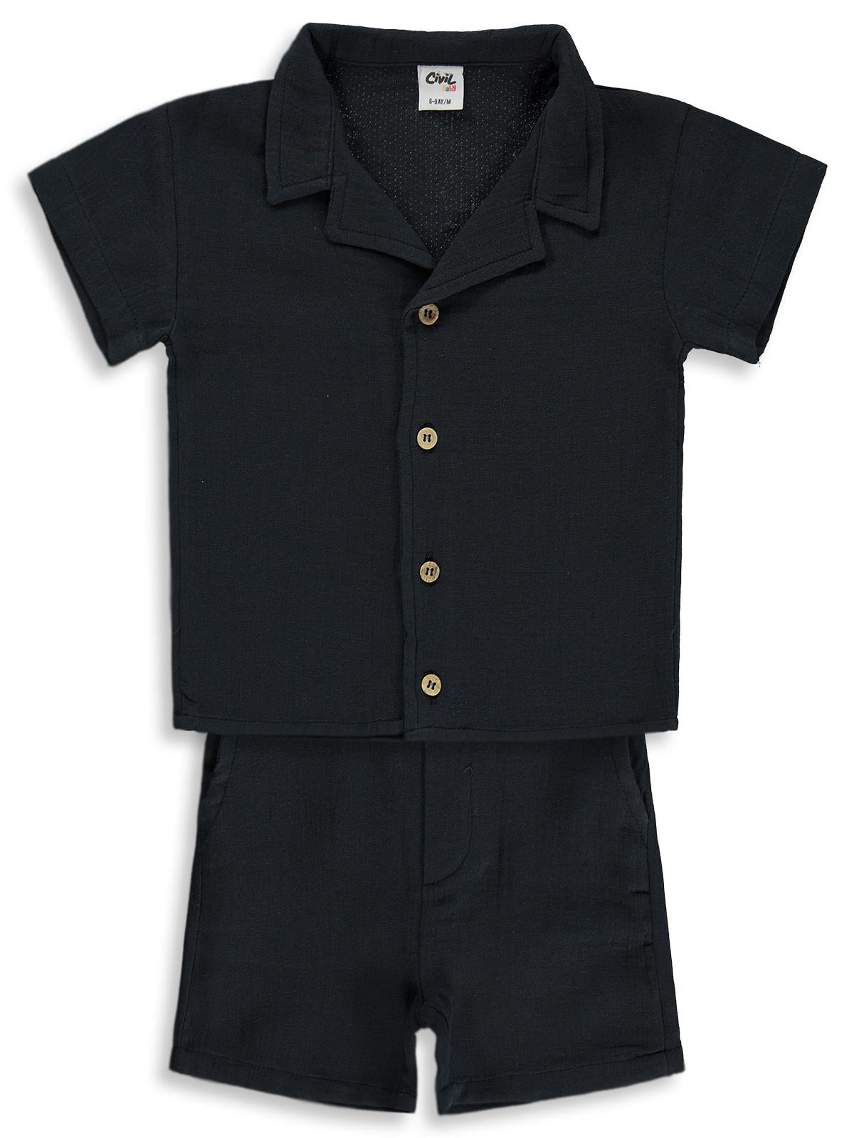 Civil Baby Müslin 6-18 Ay Takım - Gri