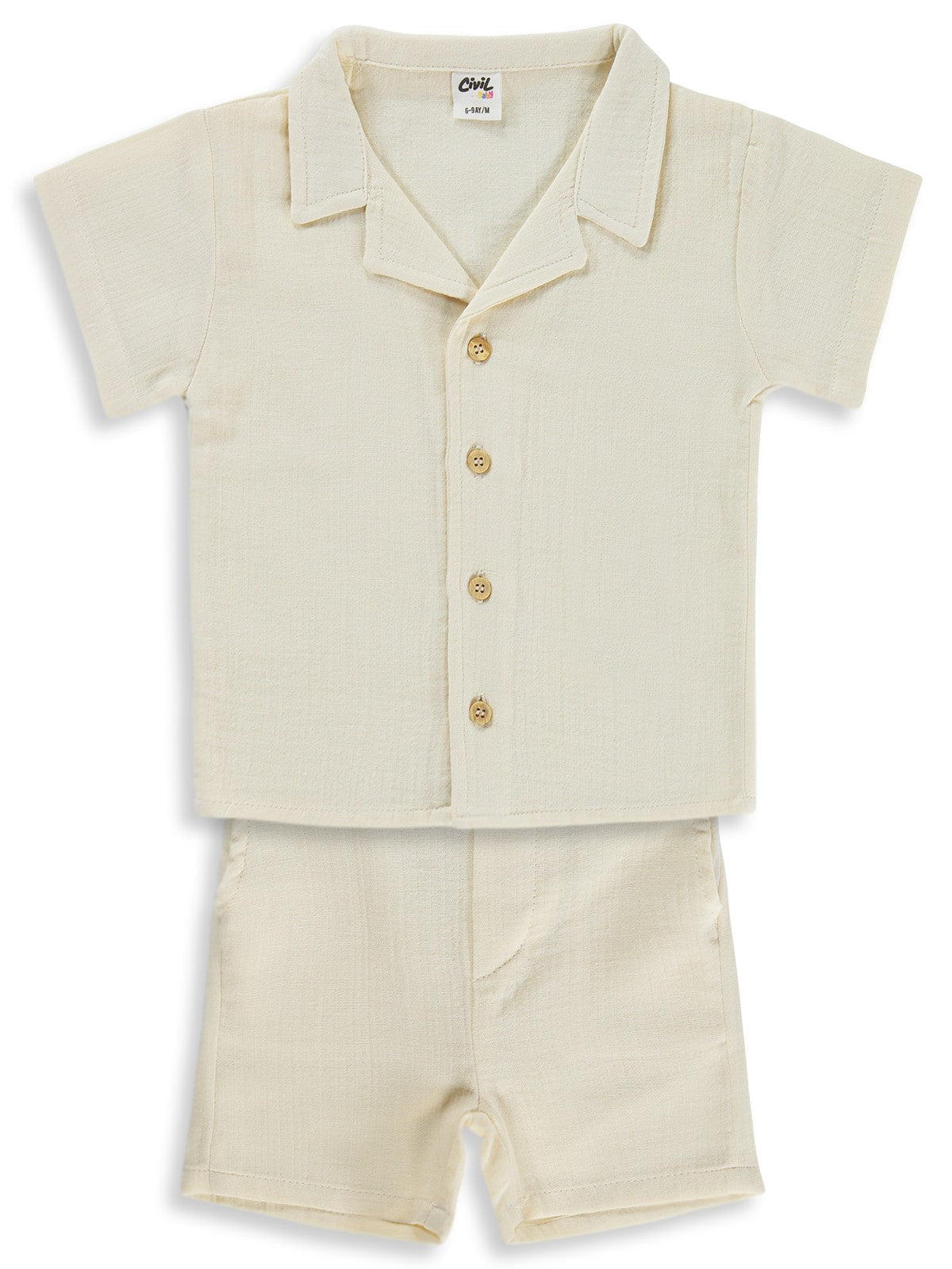 Civil Baby Müslin 6-18 Ay Takım - Bej