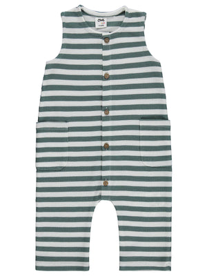 Civil Baby Çizgili 6-18 Ay Tulum - Yeşil