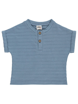 Civil Baby Jakarlı 6-18 Ay Tişört - Mavi