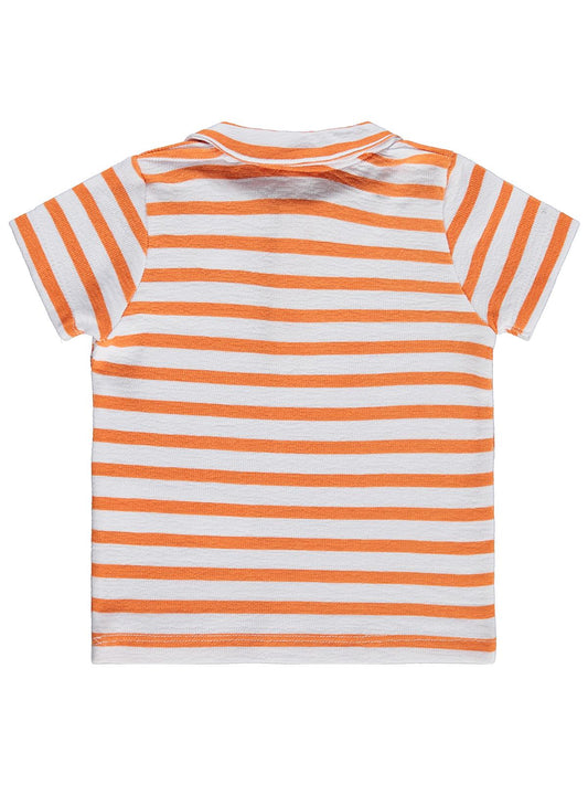 Civil Baby Yelken Baskılı 6-18 Ay Tişört - Turuncu