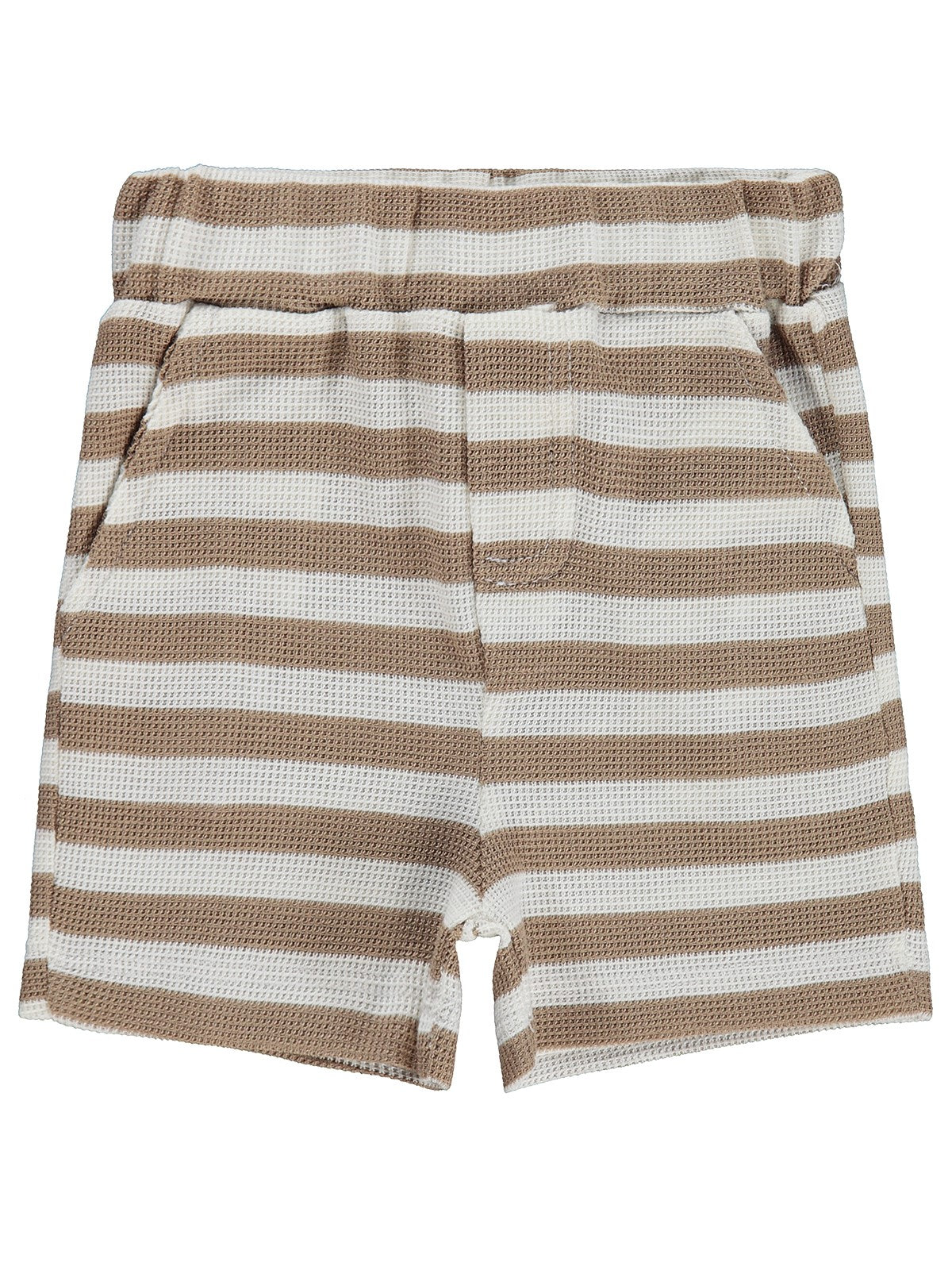 Civil Baby Çizgili 6-18 Ay Şort - Kahverengi