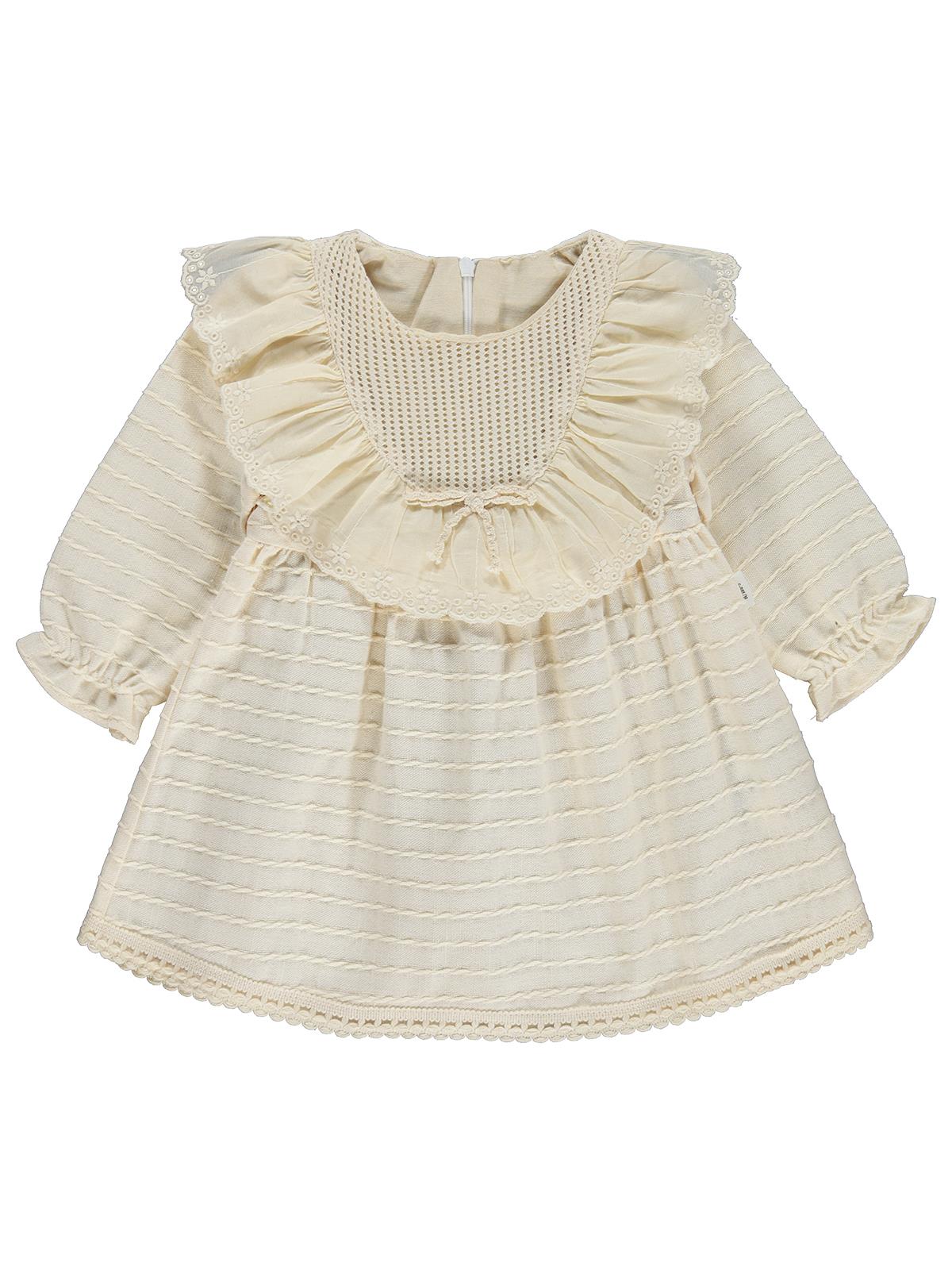 Civil Baby Roba Fırfırlı 6-18 Ay Elbise - Bej