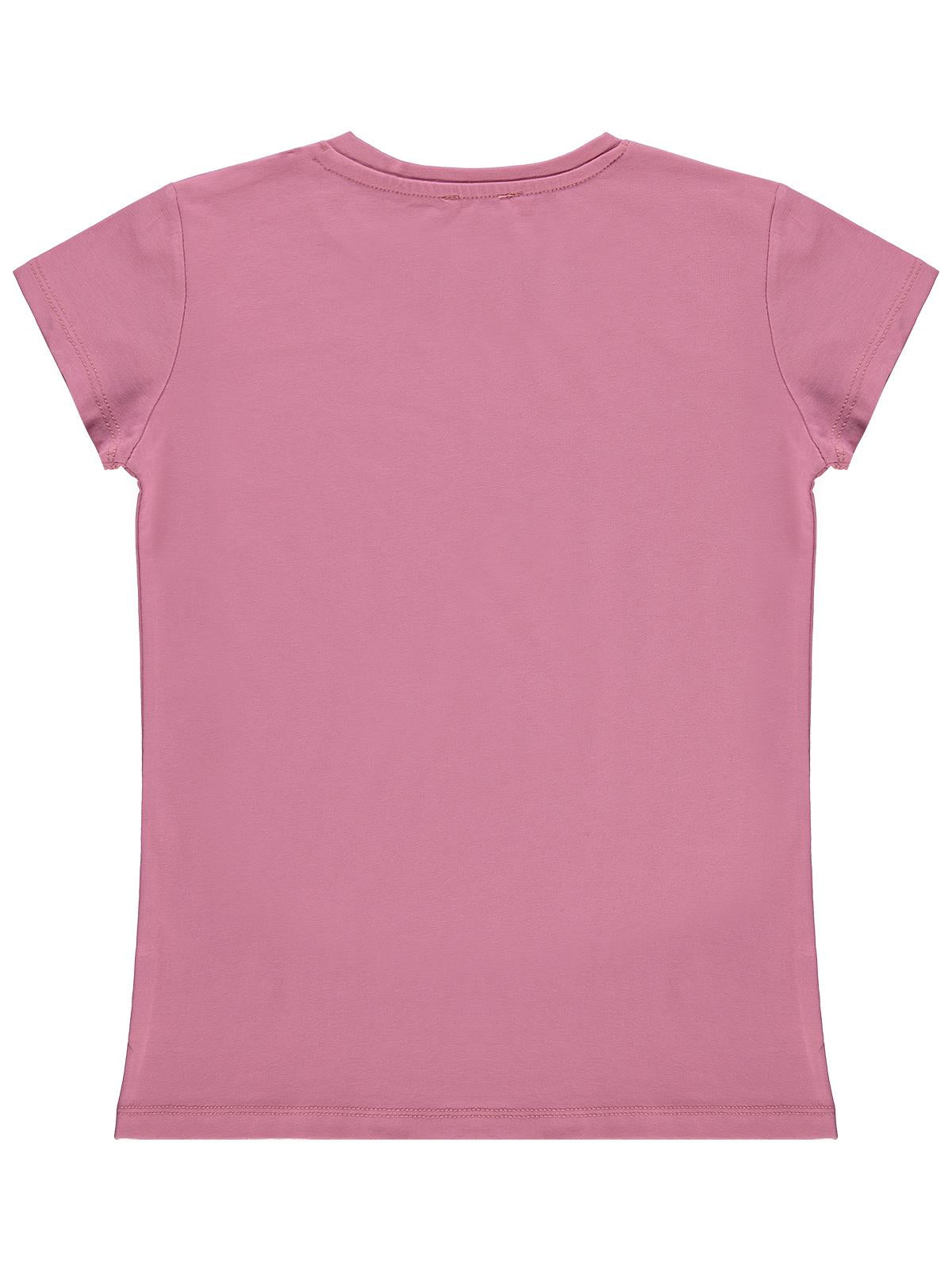 Civil Girls Paris Baskılı 10-13 Yaş Tişört  - Pembe