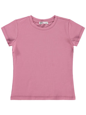 Civil Girls Basic 2-5 Yaş Tişört - Pembe