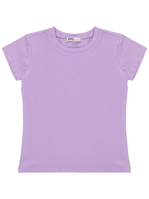 Civil Girls Basic 2-5 Yaş Tişört - Lila