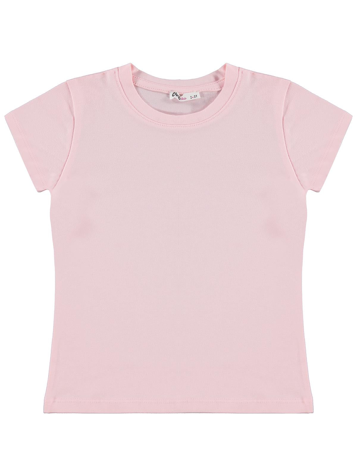 Civil Girls Basic 2-5 Yaş Tişört - Pembe