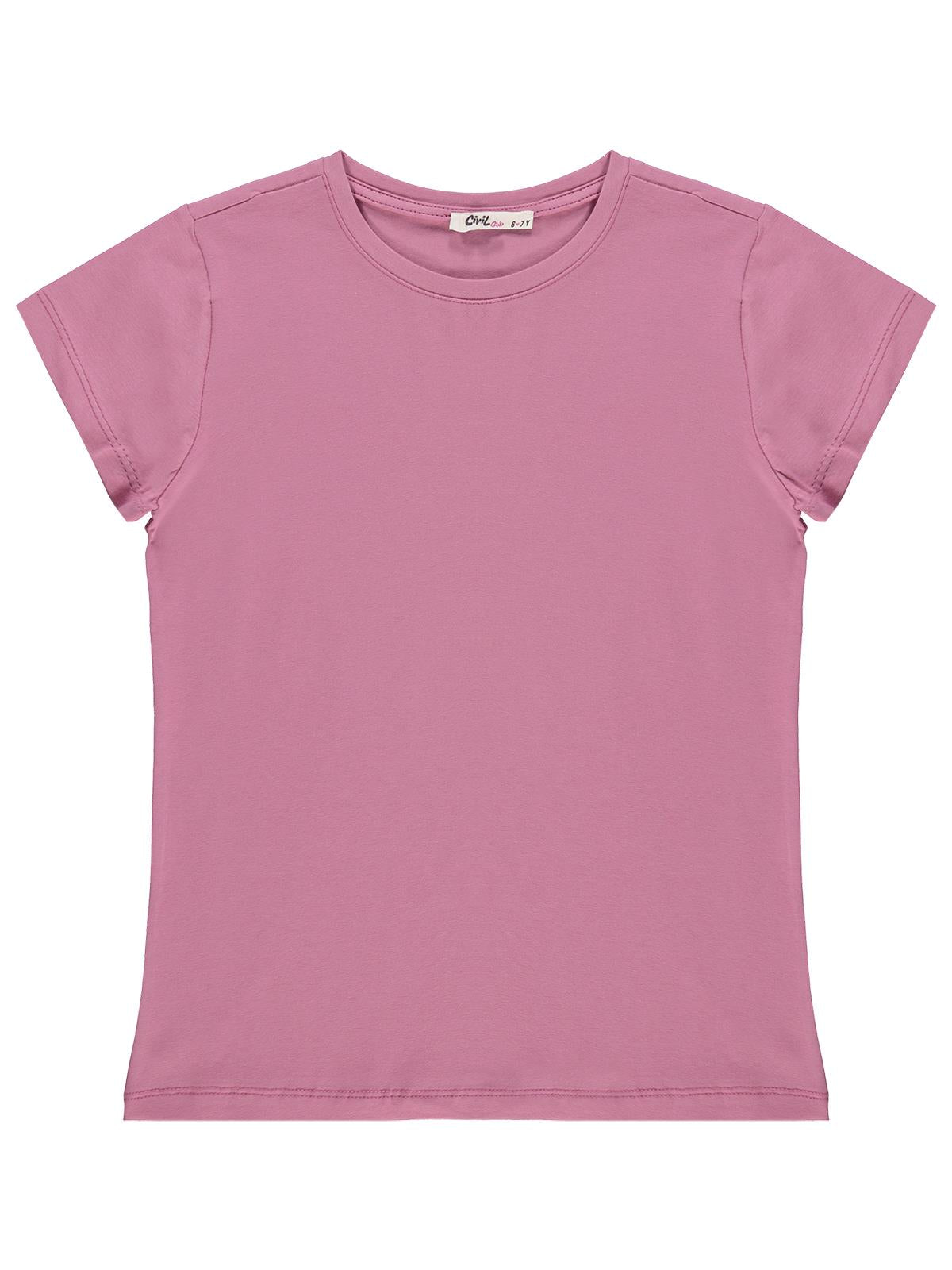 Civil Girls Basic 10-13 Yaş Tişört - Pembe