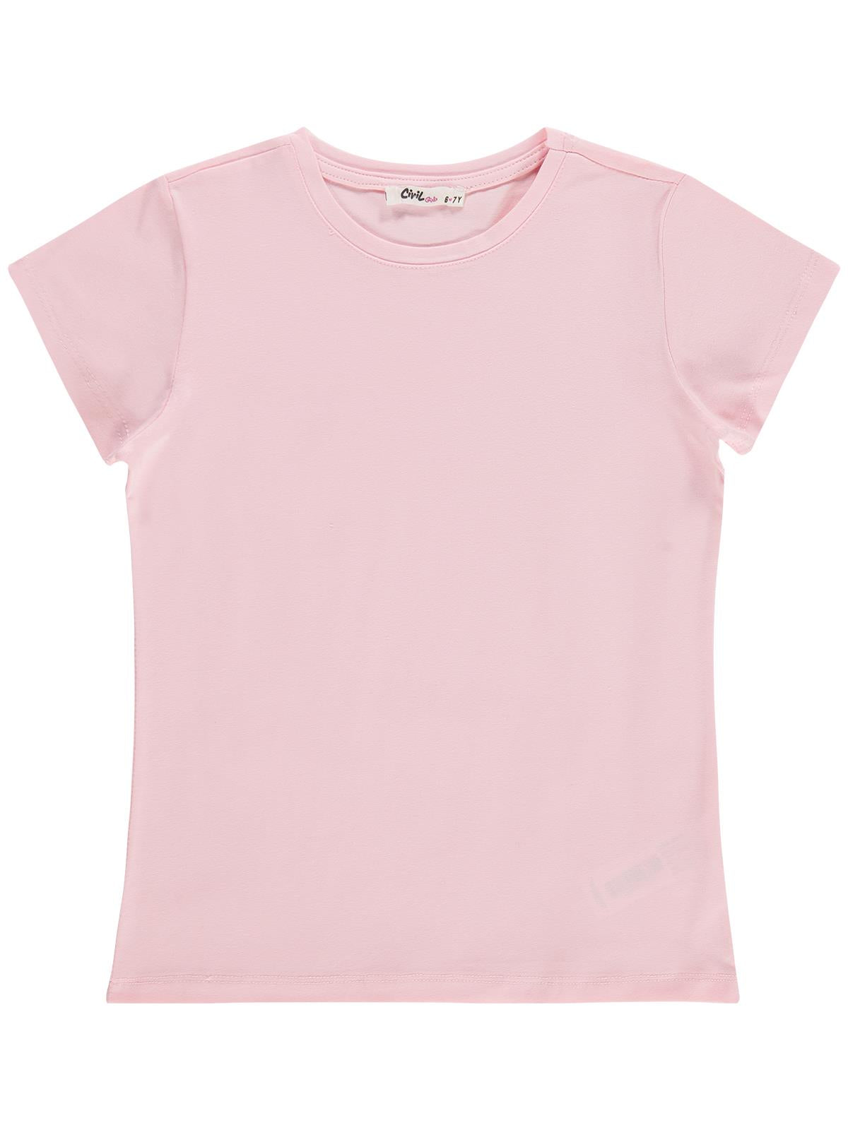 Civil Girls Basic 10-13 Yaş Tişört - Pembe