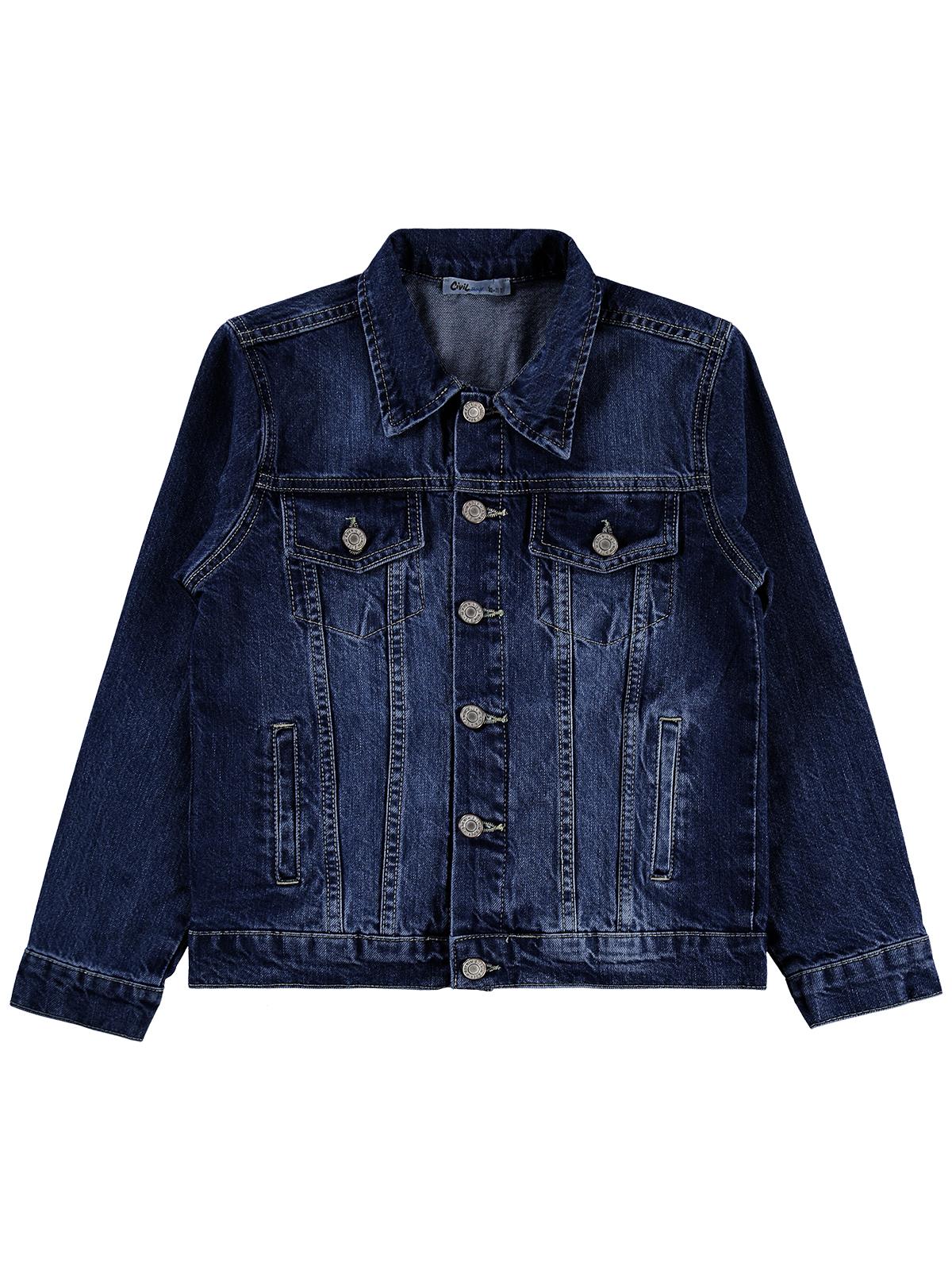 Civil Boys 4 Cepli Basic 10-13 Yaş Ceket - Mavi