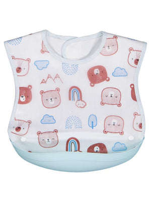 Civil Baby Ayıcık Empirme Mama Önlüğü - Yeşil