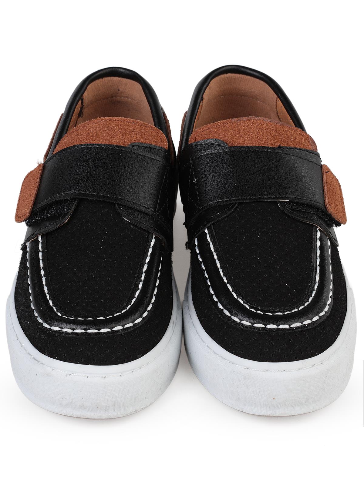 Civil Boys Süet Tek Cırtlı 32-36  Numara Casual Ayakkabı - Siyah