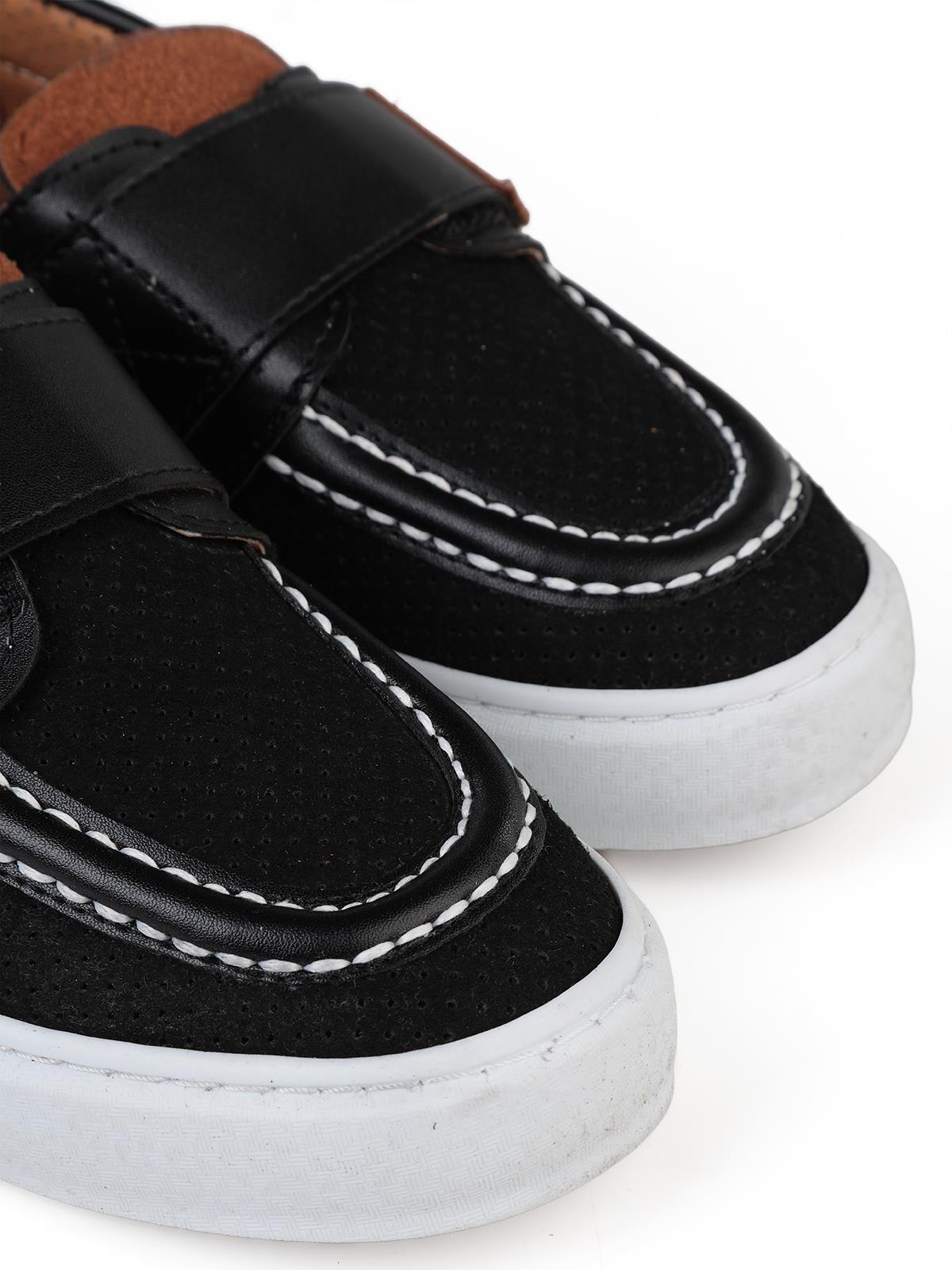 Civil Boys Süet Tek Cırtlı 32-36  Numara Casual Ayakkabı - Siyah