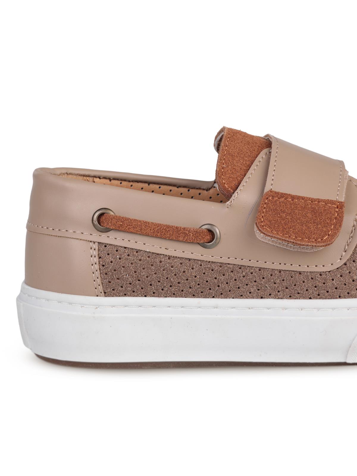 Civil Boys Süet Tek Cırtlı 32-36  Numara Casual Ayakkabı - Bej