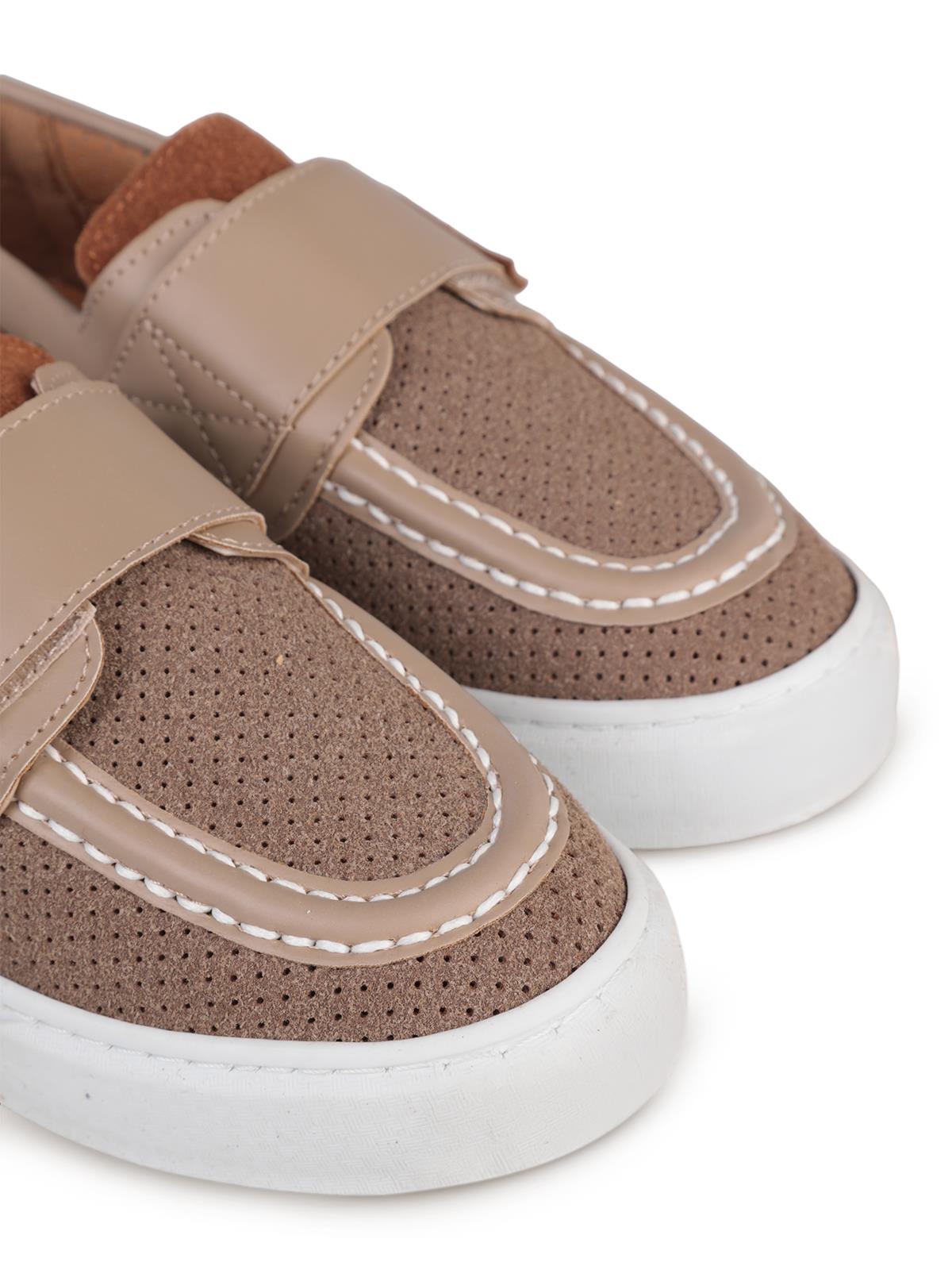 Civil Boys Süet Tek Cırtlı 32-36  Numara Casual Ayakkabı - Bej