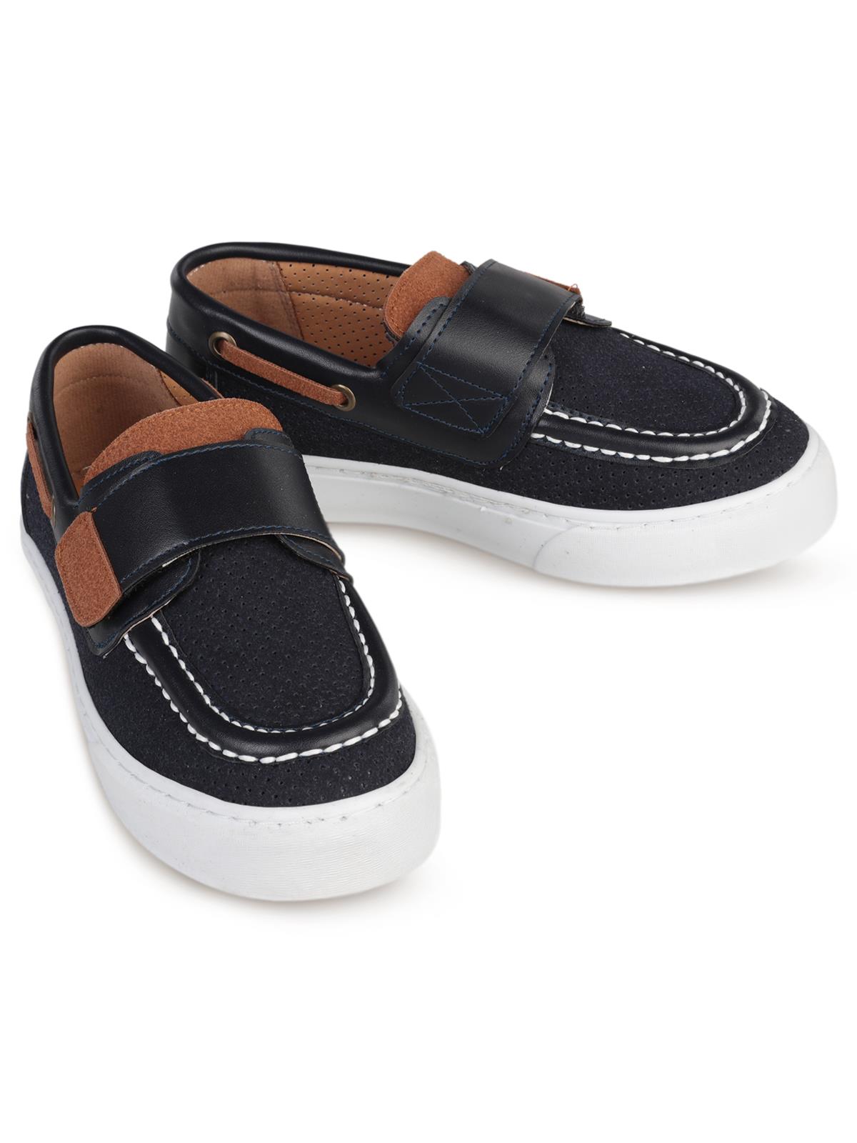 Civil Boys Süet Tek Cırtlı 32-36  Numara Casual Ayakkabı - Lacivert