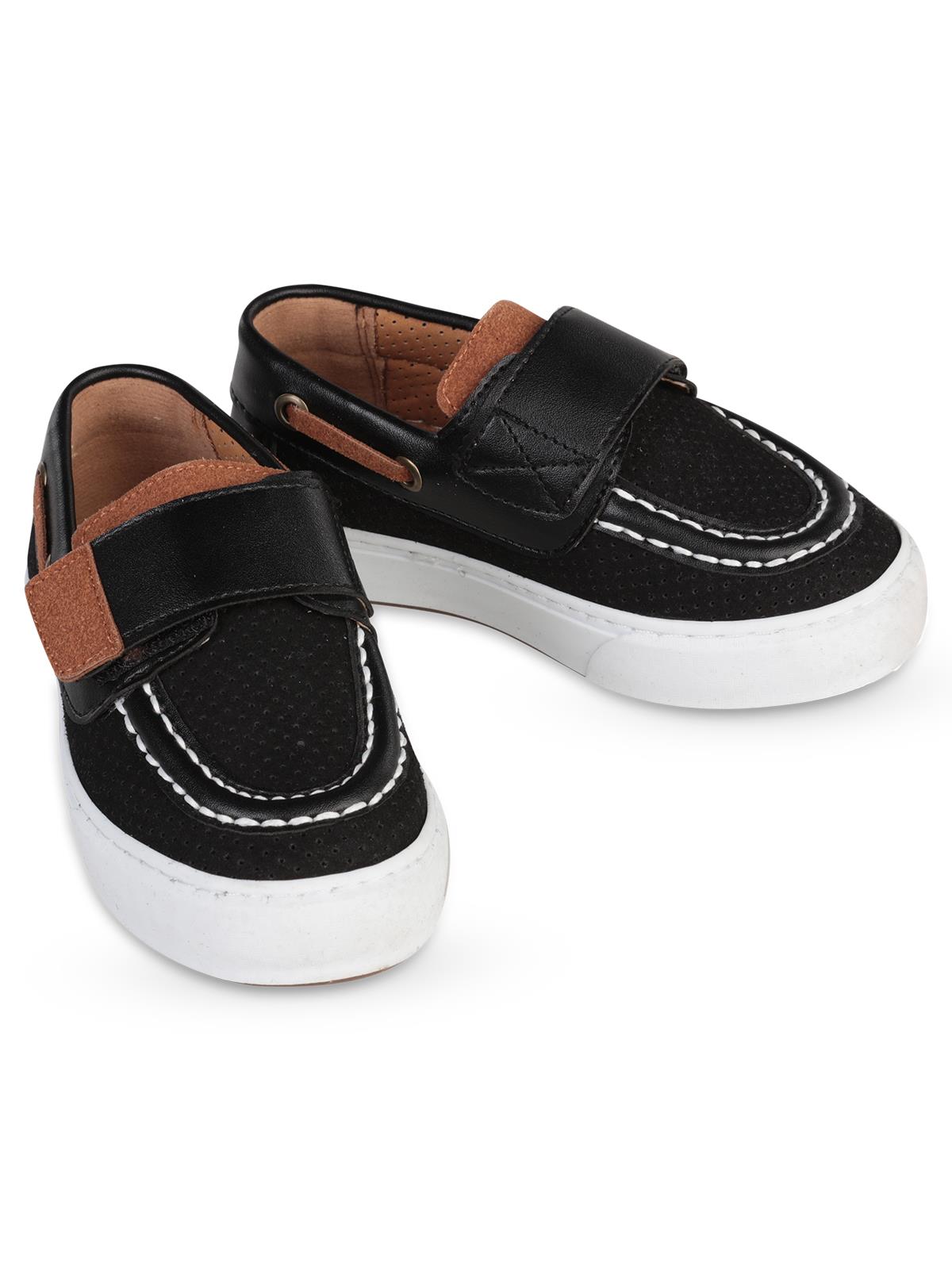 Civil Boys Süet Tek Cırtlı 27-31 Numara Casual Ayakkabı - Siyah