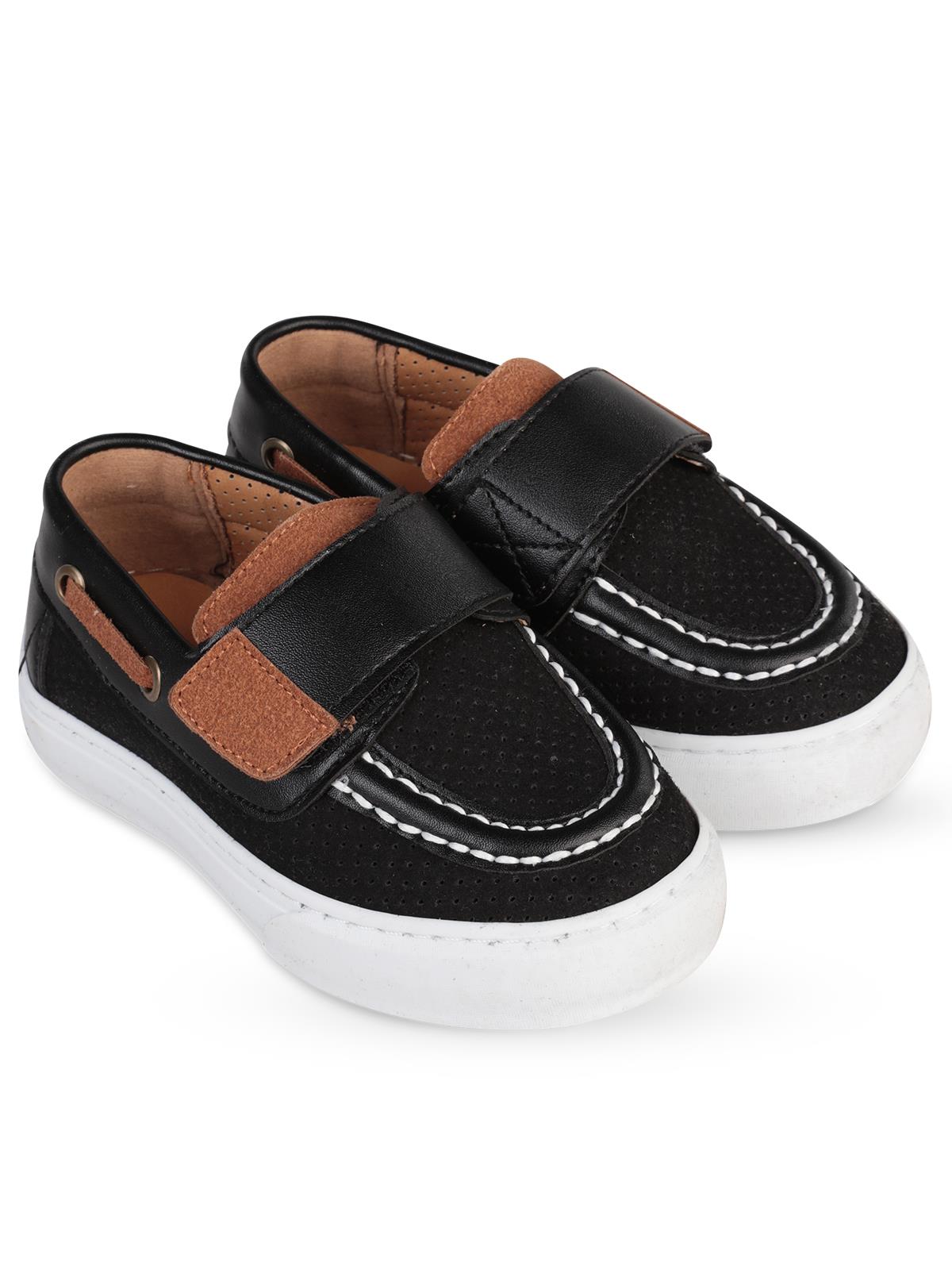 Civil Boys Süet Tek Cırtlı 27-31 Numara Casual Ayakkabı - Siyah