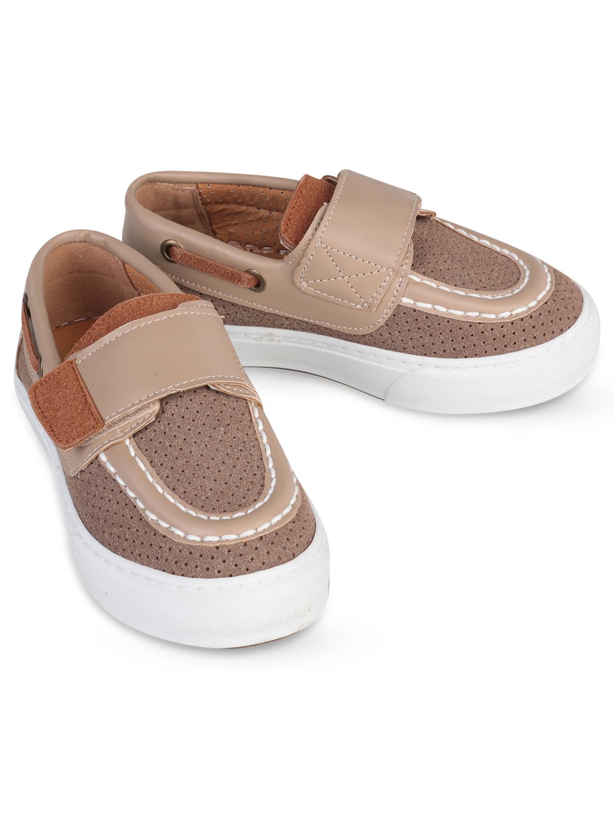 Civil Boys Süet Tek Cırtlı 27-31 Numara Casual Ayakkabı - Bej