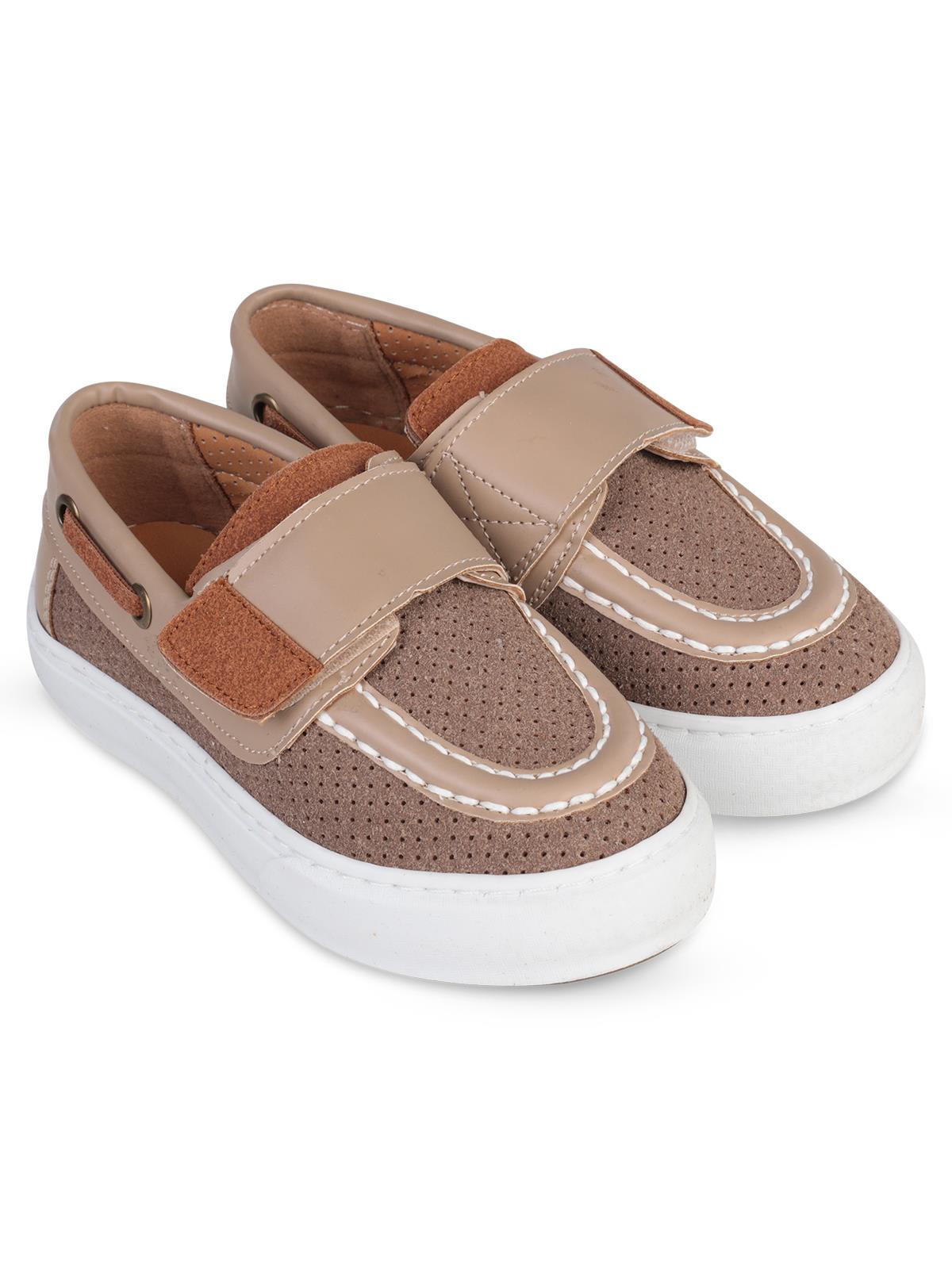 Civil Boys Süet Tek Cırtlı 27-31 Numara Casual Ayakkabı - Bej