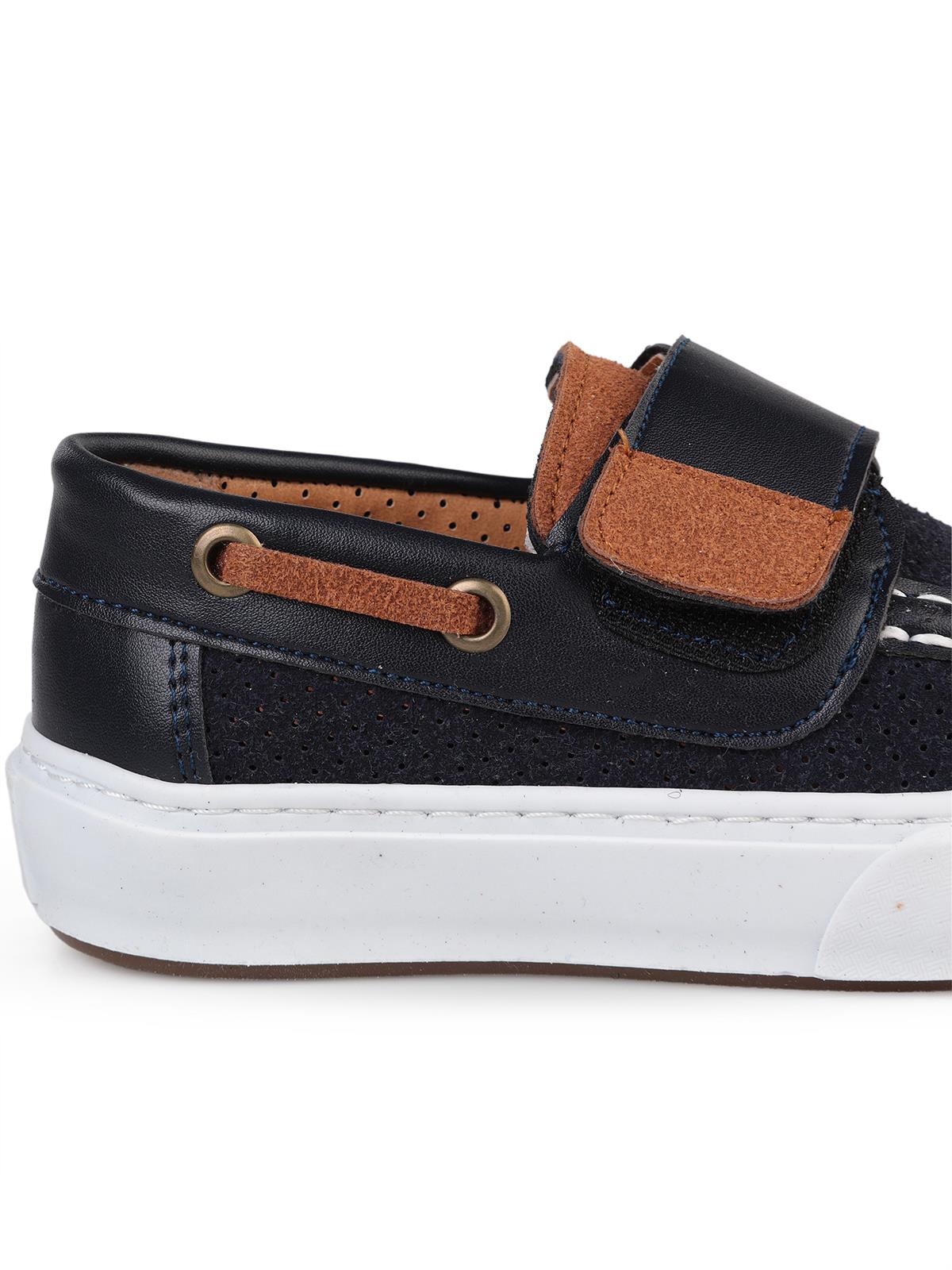 Civil Boys Süet Tek Cırtlı 27-31 Numara Casual Ayakkabı - Lacivert