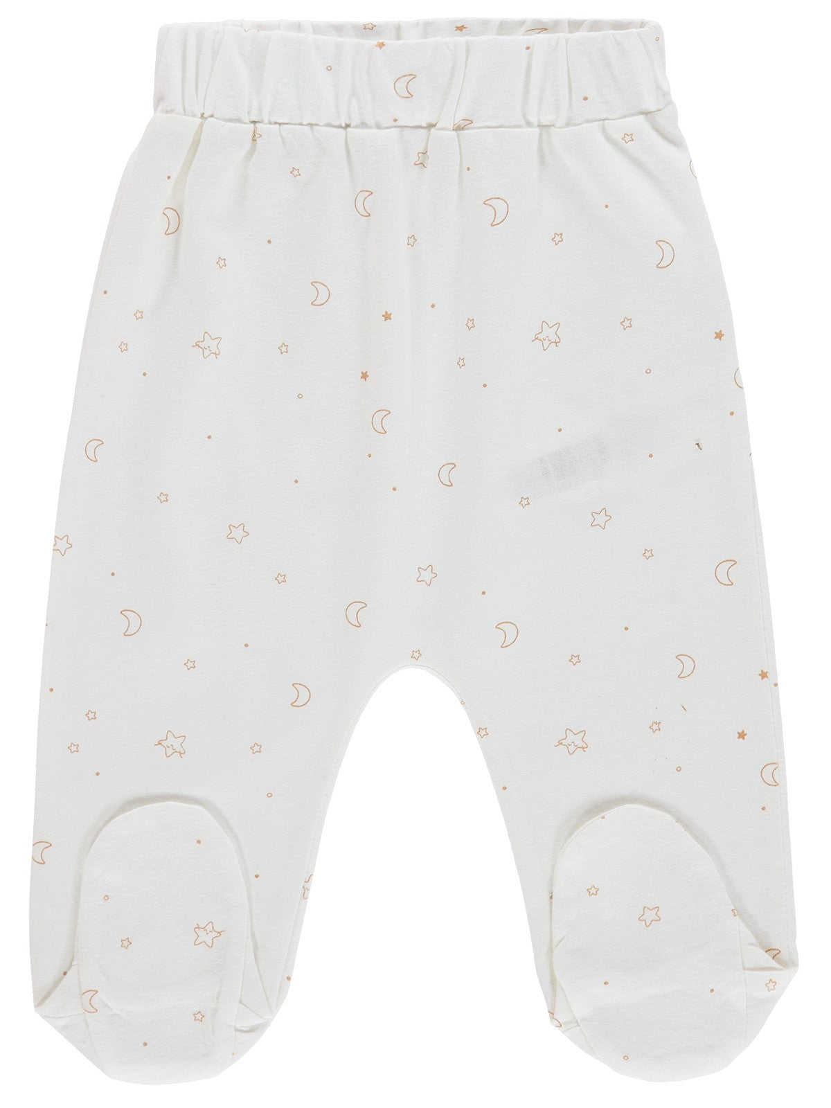 Civil Baby Yıldız ve Ay Empirmeli 1-9 Ay Tek Alt Bebe - Ekru