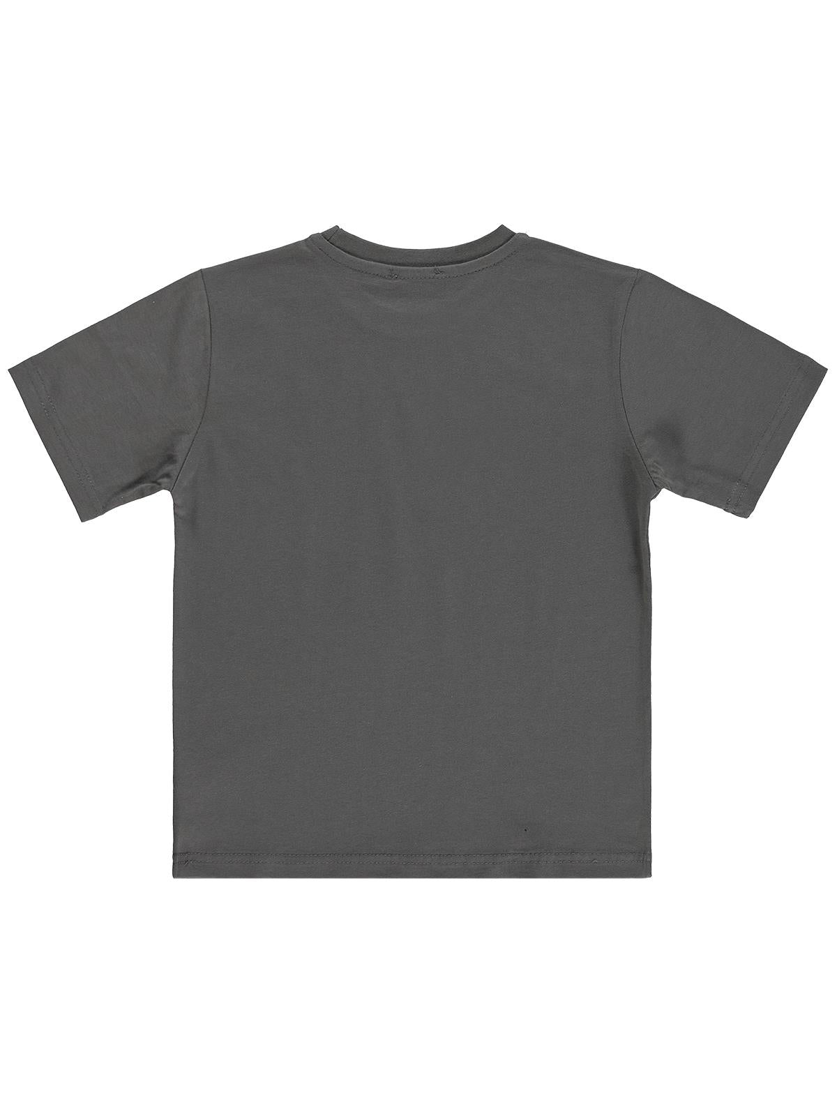 Civil Boys Lıfe's Better Basklı 6-9 Yaş Tişört - Gri