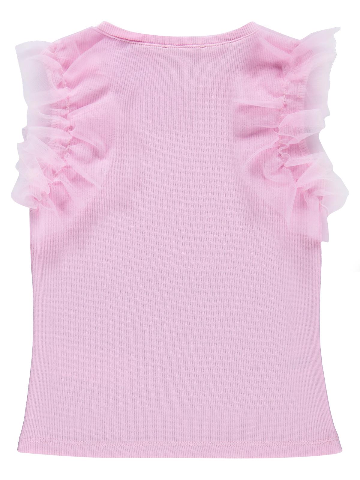 Civil Girls Fiyonklu 4-9 Yaş Tişört - Pembe