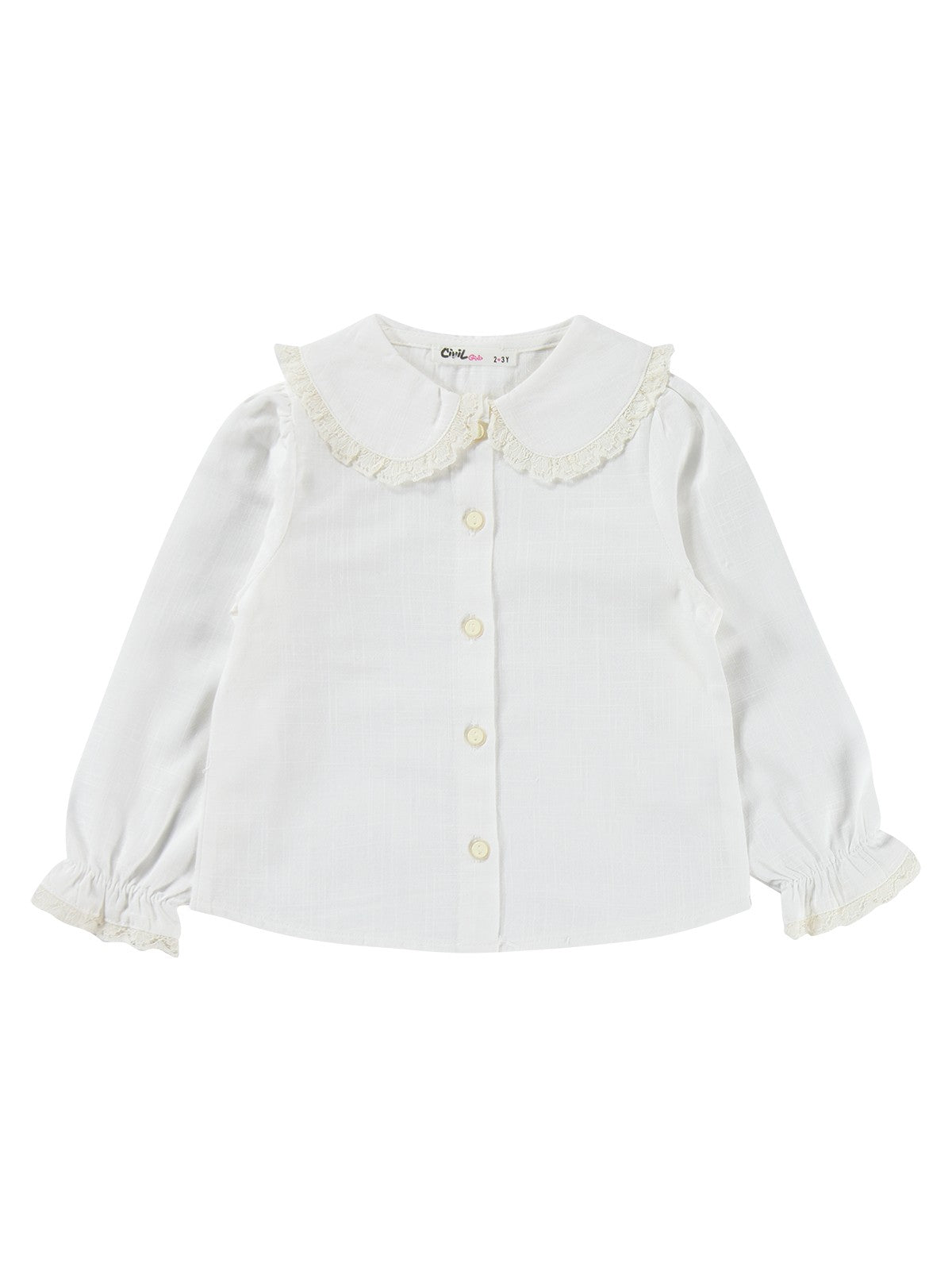 Civil Girls Renkli Çiçek Nakışlı 2-5 Yaş Takım - Pembe