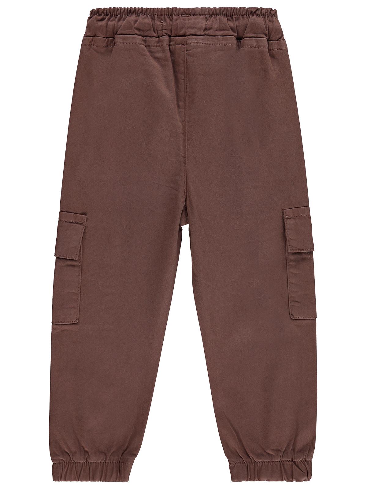 Civil Boys Bel Paça Lastikli Kargo Cepli 2-5 Yaş Pantolon - Kahverengi
