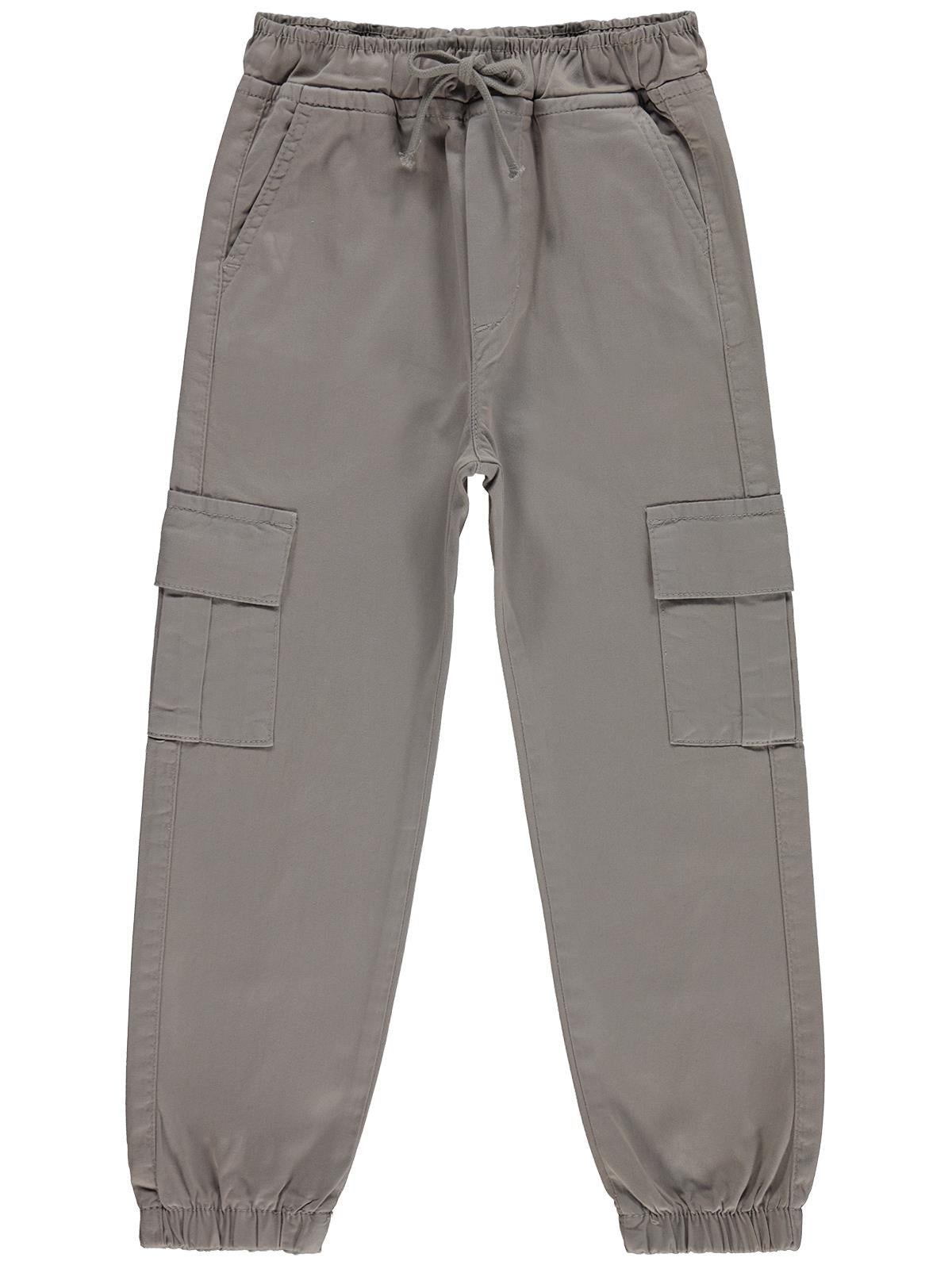 Civil Boys Bel Paça Lastikli Kargo Cepli 6-9 Yaş Pantolon - Gri