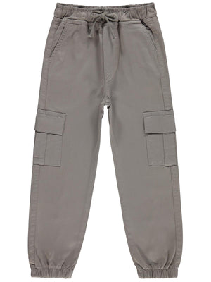 Civil Boys Bel Paça Lastikli Kargo Cepli 6-9 Yaş Pantolon - Gri