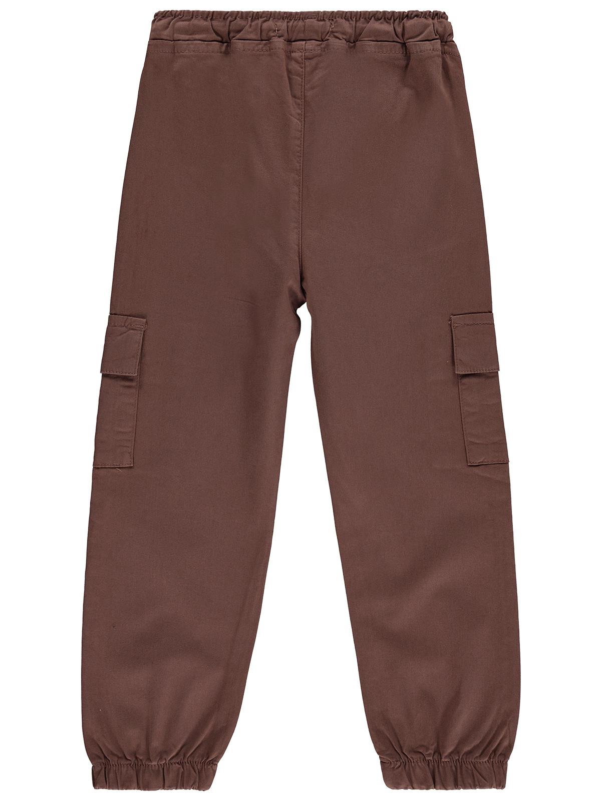 Civil Boys Bel Paça Lastikli Kargo Cepli 6-9 Yaş Pantolon - Kahverengi