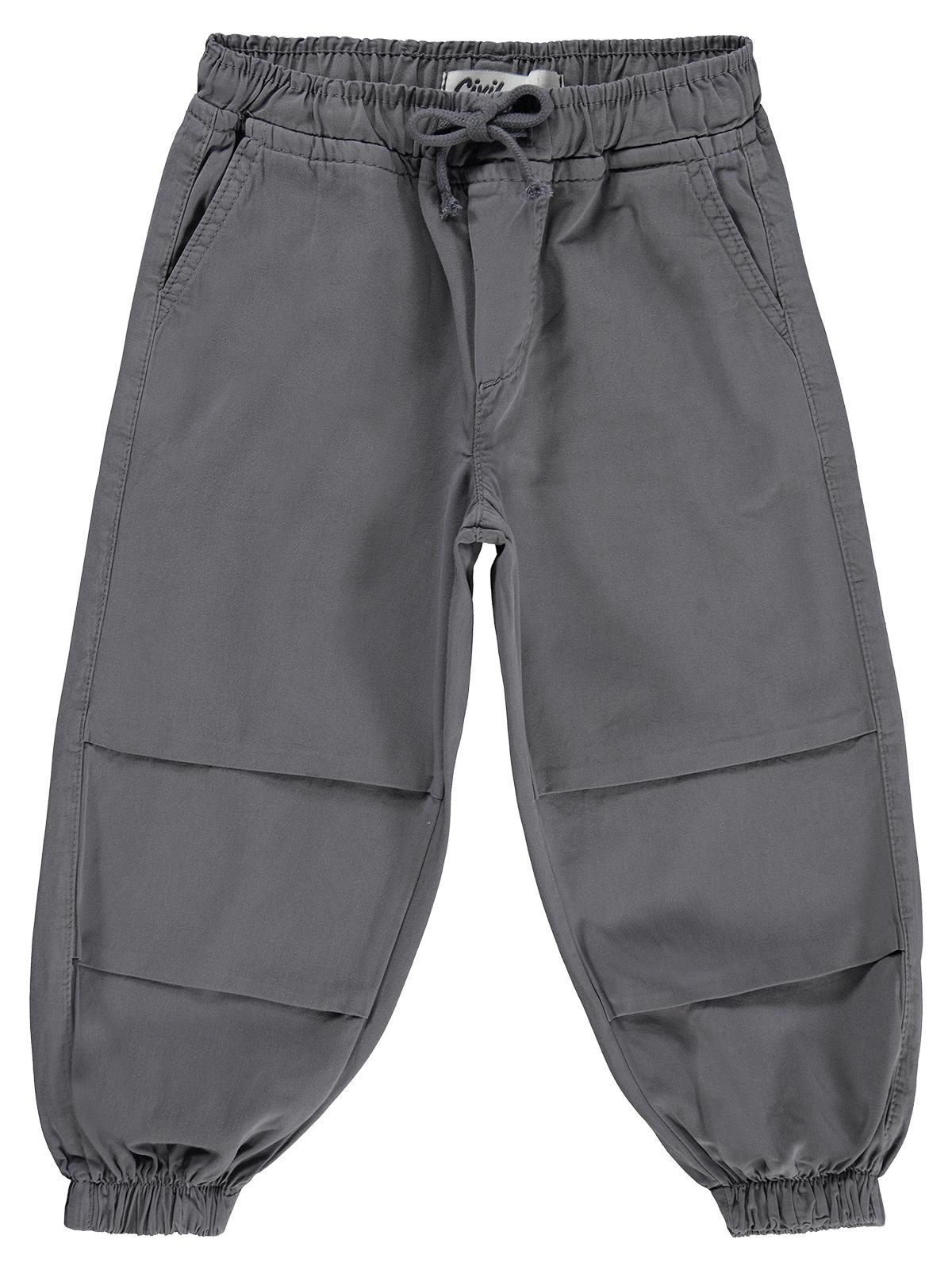 Civil Boys Paçası Lastikli 2-5 Yaş Pantolon - Gri