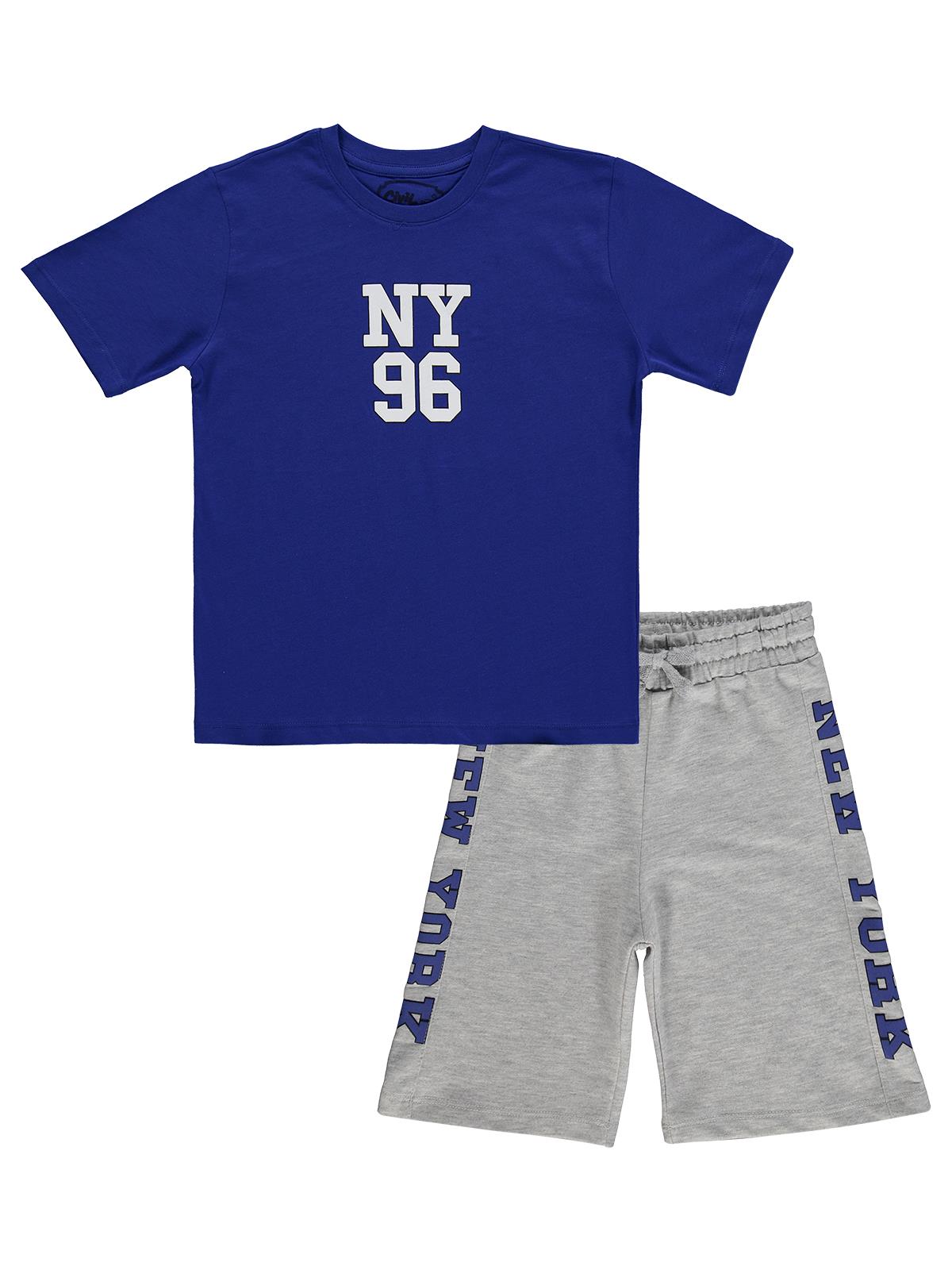 Civil Boys NY 95 Baskılı 10-13 Yaş Takım - Mavi