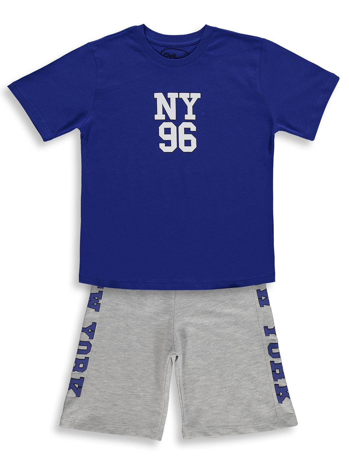 Civil Boys NY 95 Baskılı 10-13 Yaş Takım - Mavi