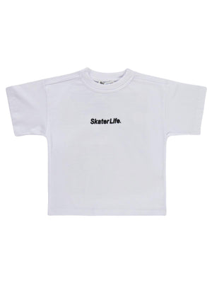 Civil Boys Skater Life Baskılı 2-5 Yaş Tişört - Beyaz